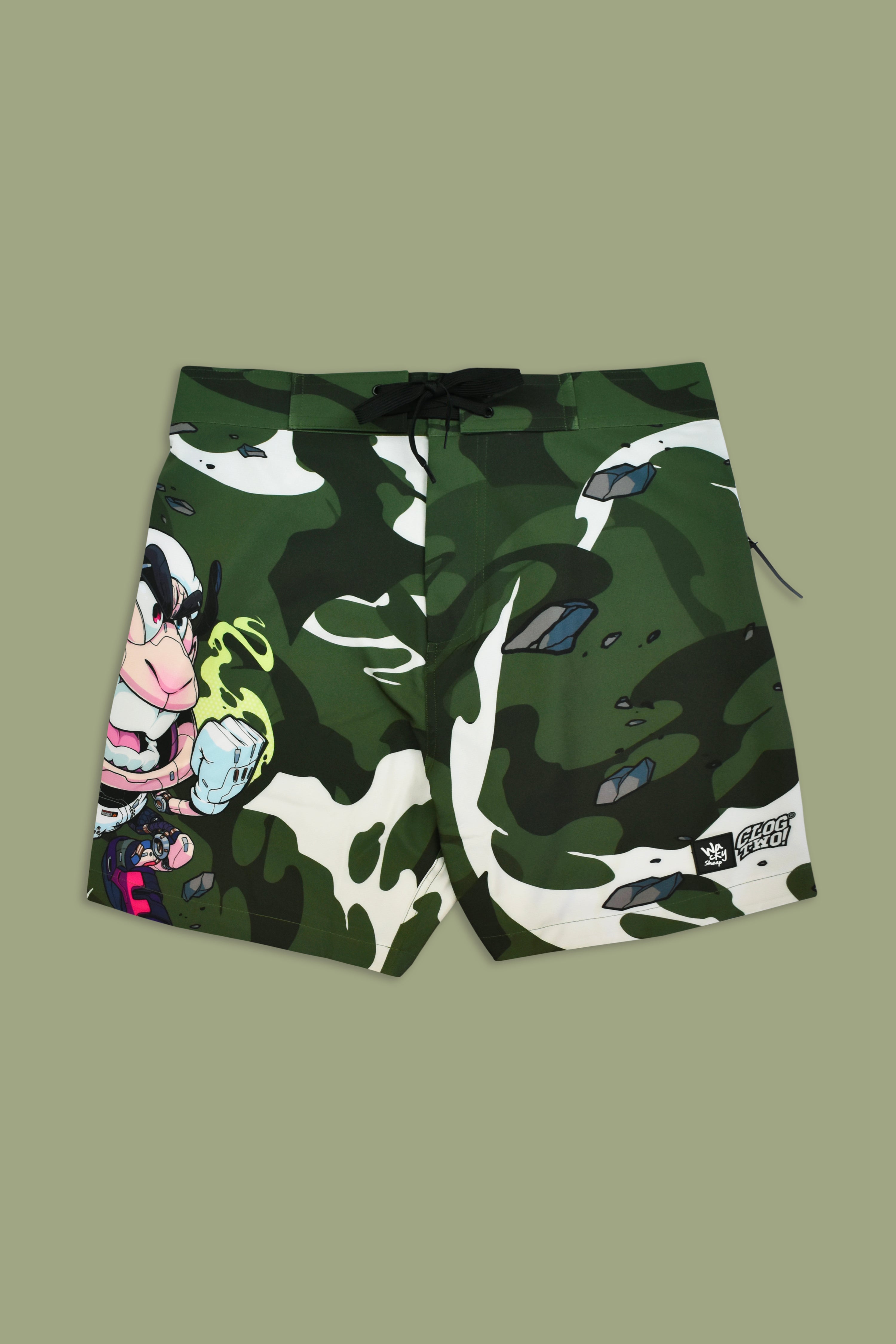 M's ARMY Clog Swim Shorts