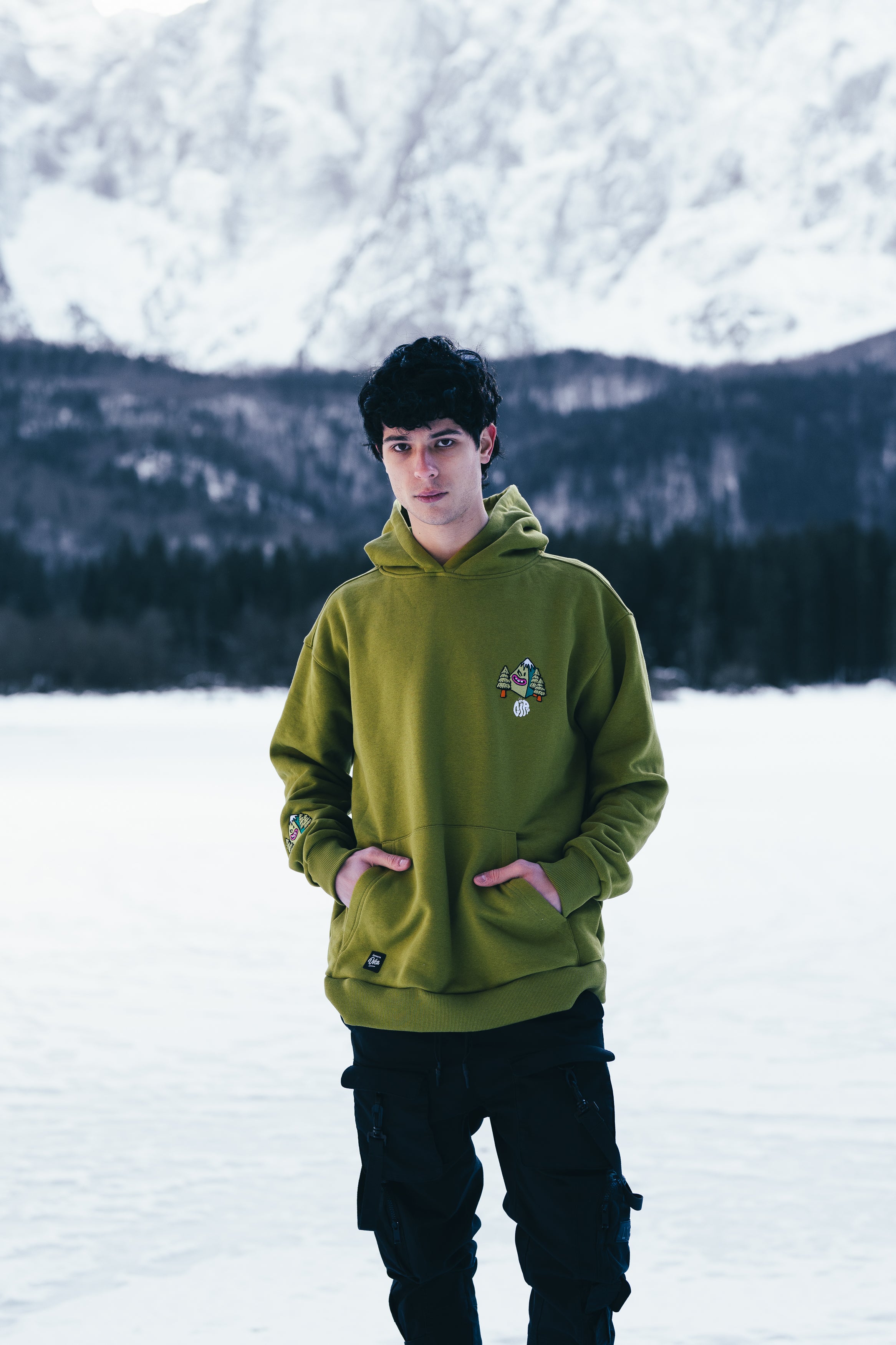M's Oversized Green Hoodie