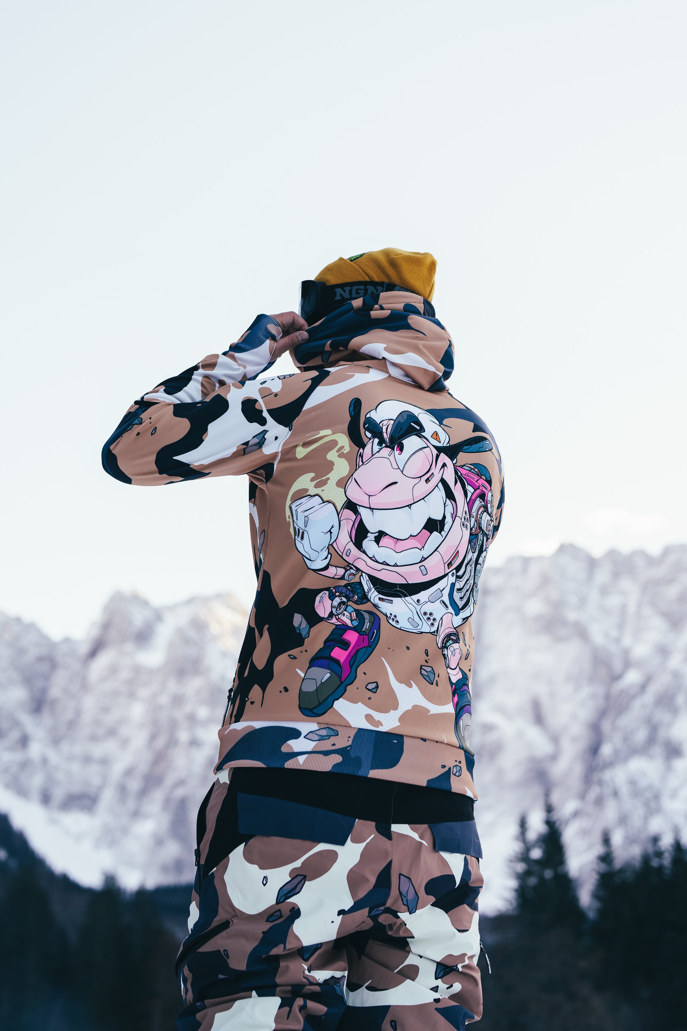 M's Sand Army Zip Hoodie