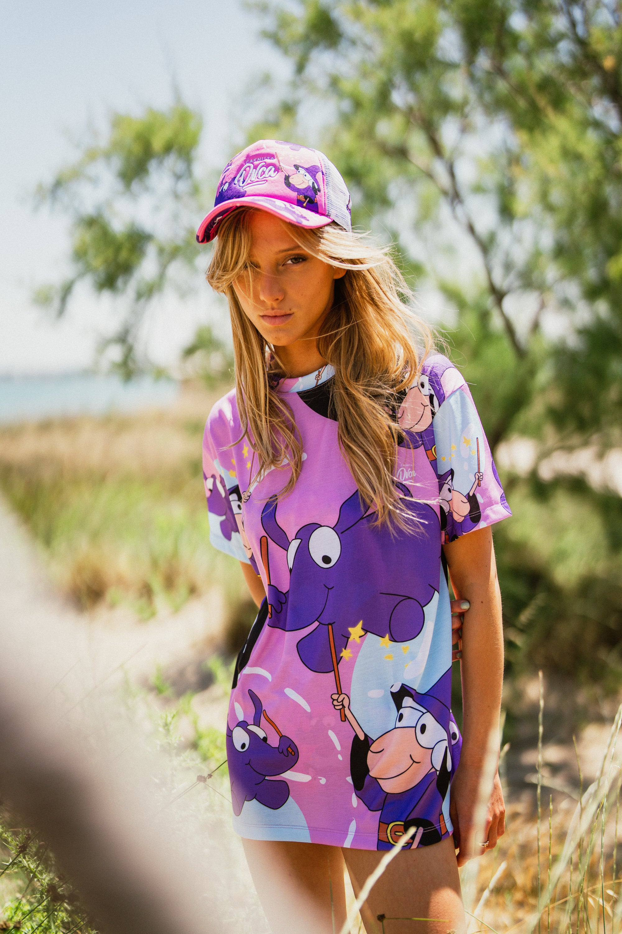 W's Elephant All Over Print T-Shirt