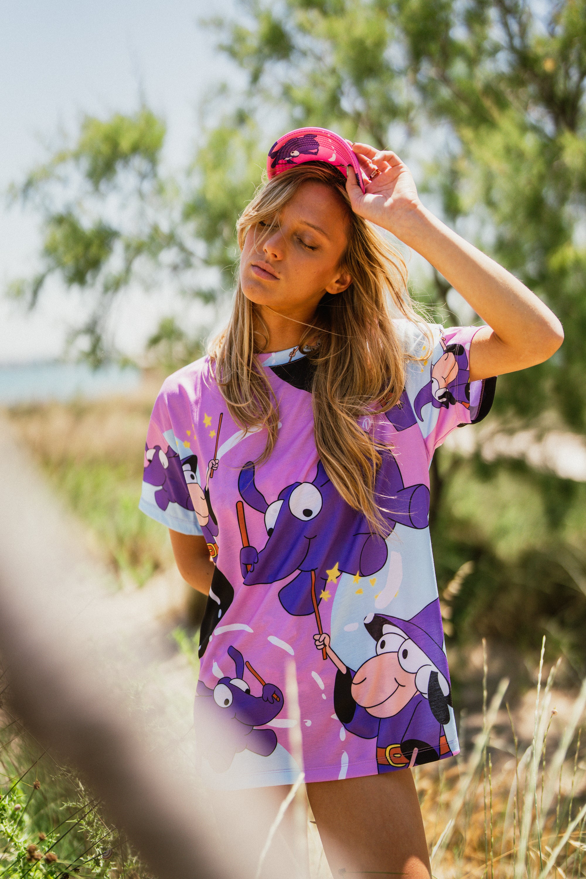 W's Elephant All Over Print T-Shirt