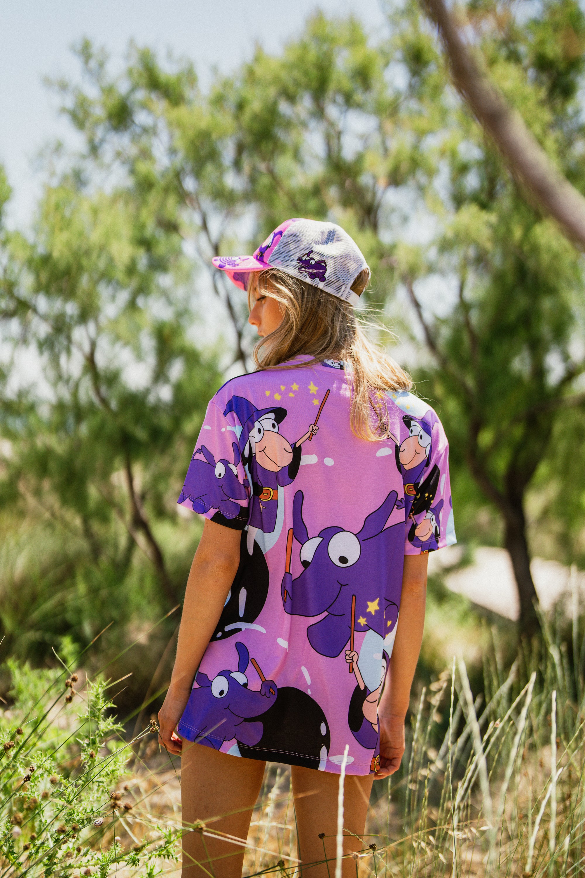 W's Elephant All Over Print T-Shirt