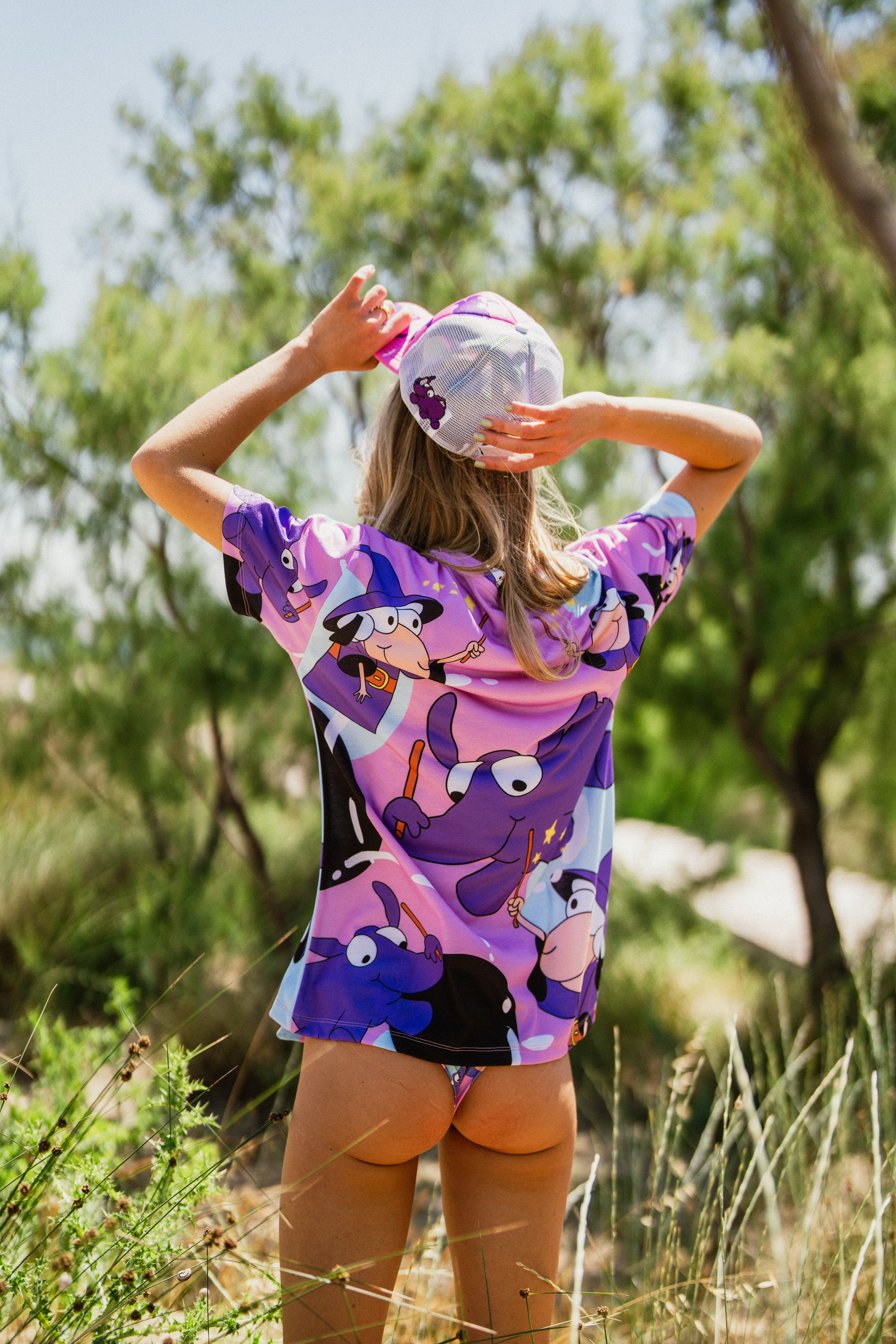 W's Elephant All Over Print T-Shirt