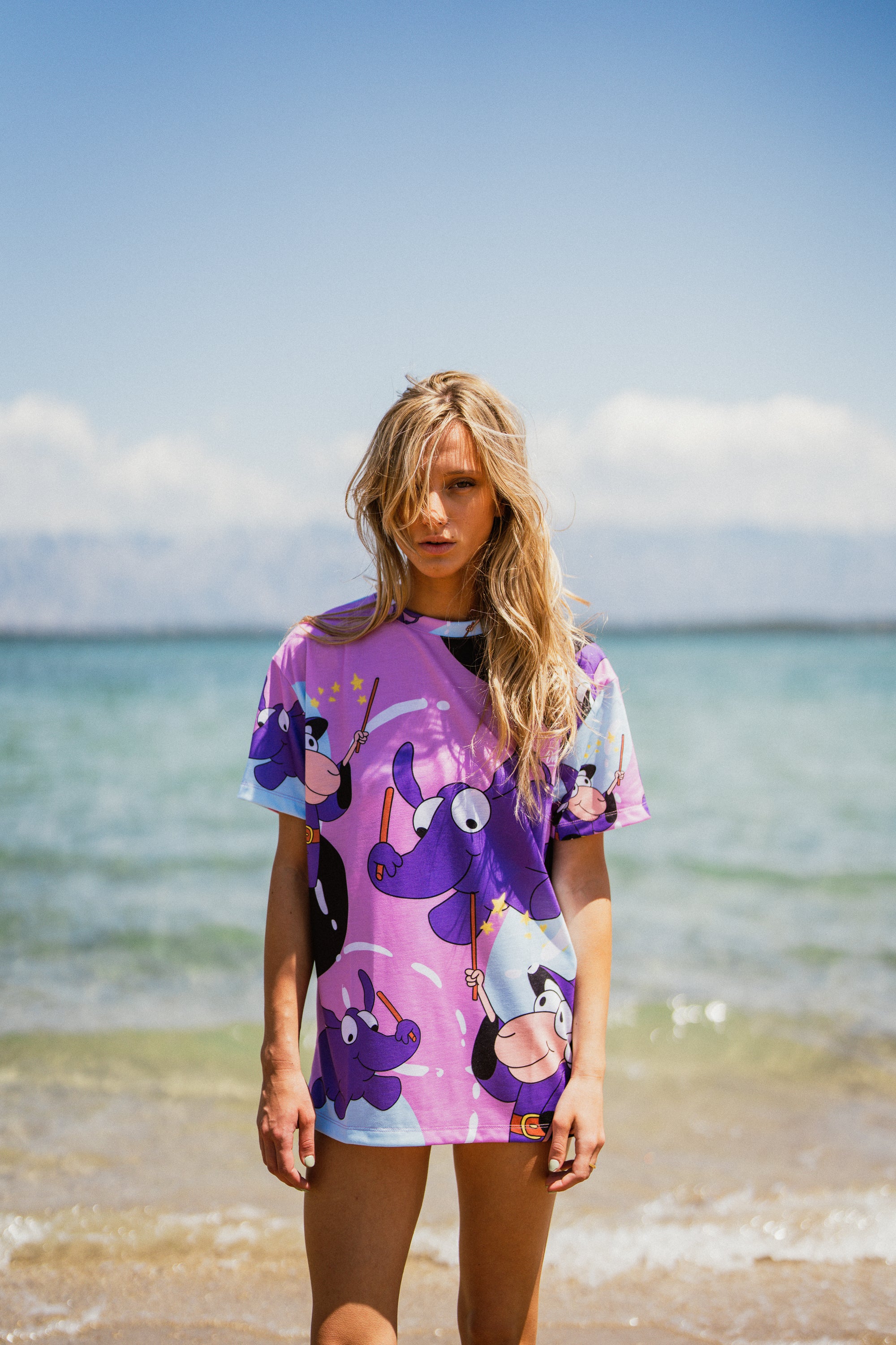 W's Elephant All Over Print T-Shirt