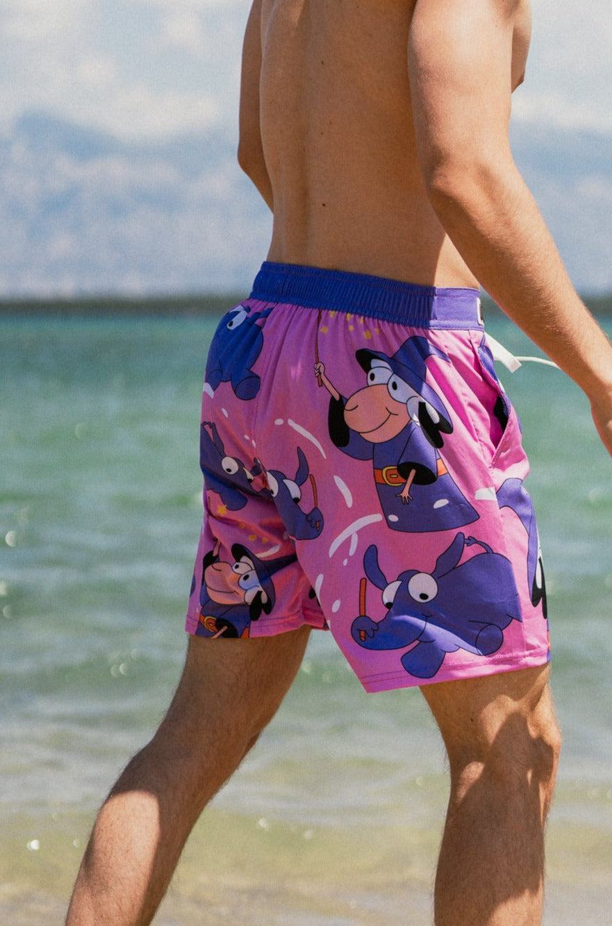 M's Short Wizard Sheep Swim Shorts