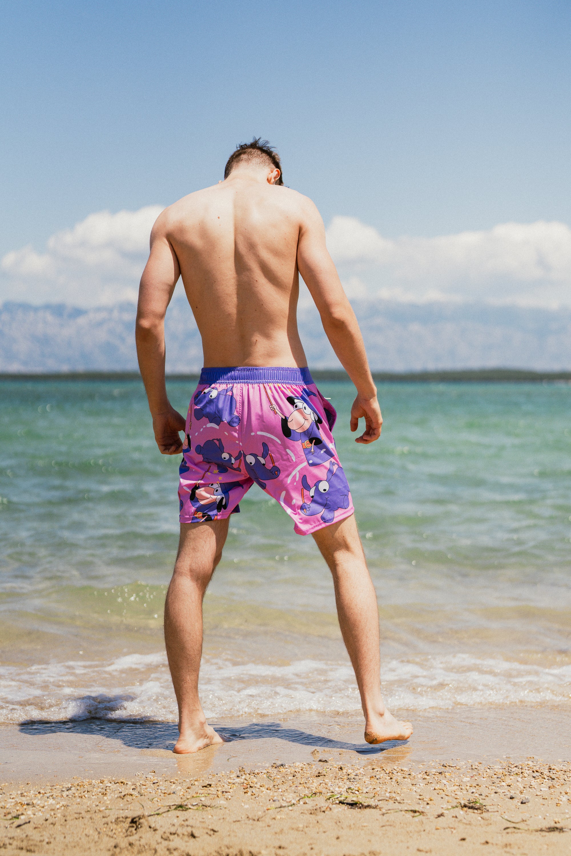 M's Short Wizard Sheep Swim Shorts