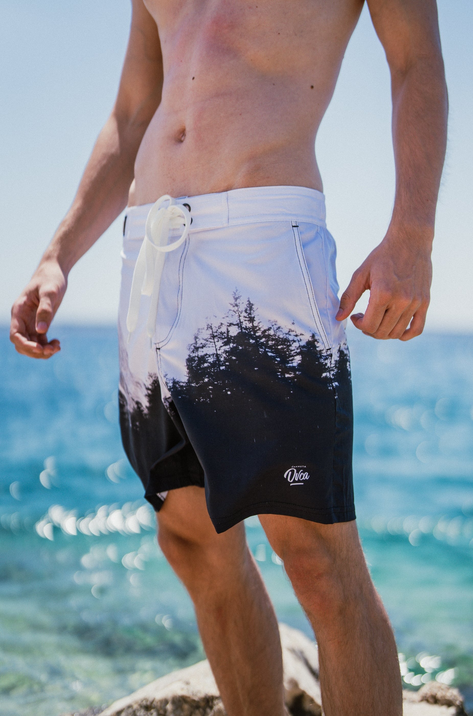 M's Short Black Forest Swim Shorts
