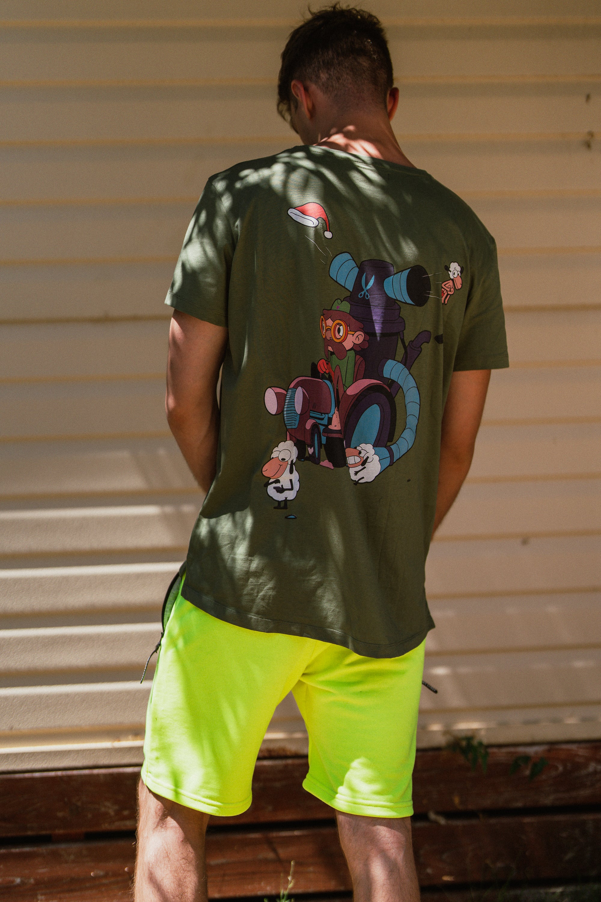 M's Neon Cotton Shorts