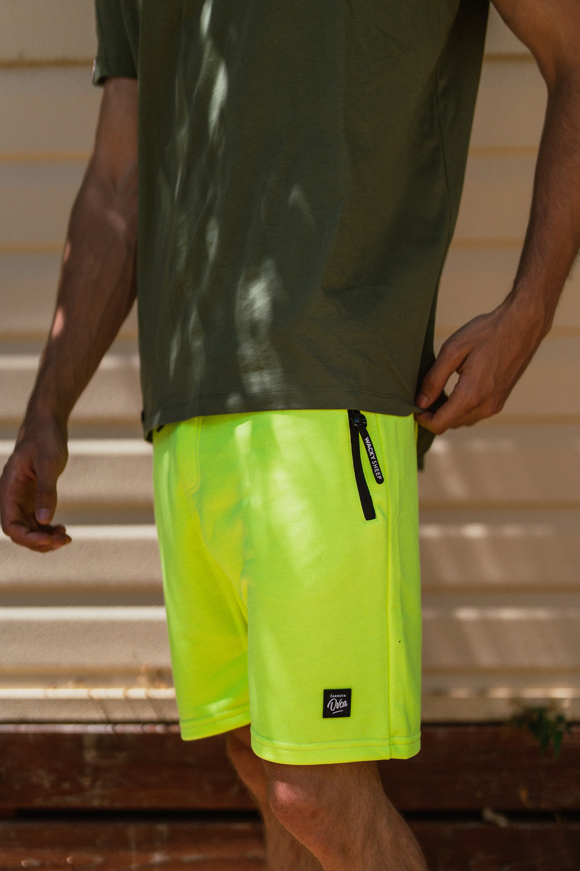 M's Neon Cotton Shorts