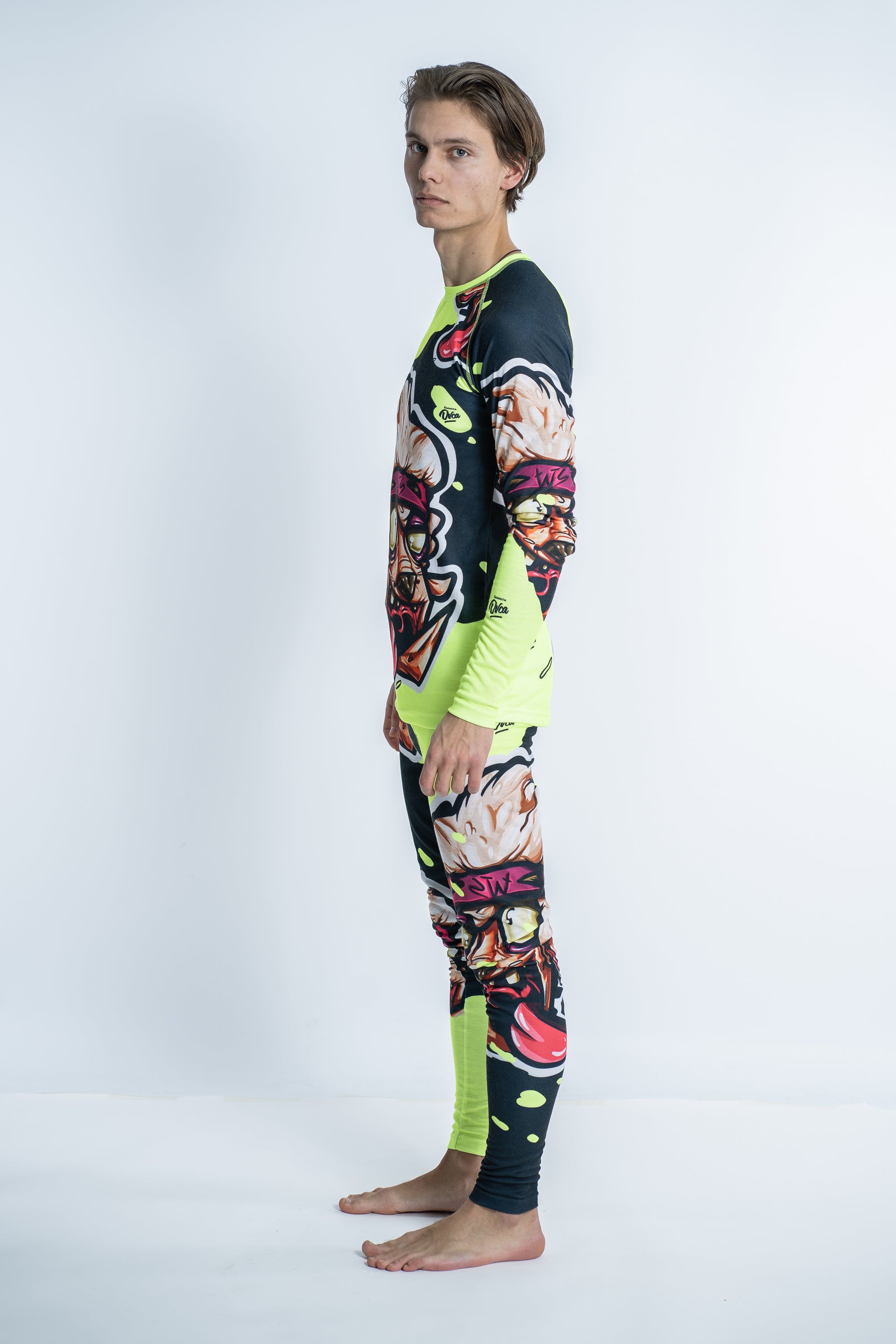 M's Neon Black Activewear Set