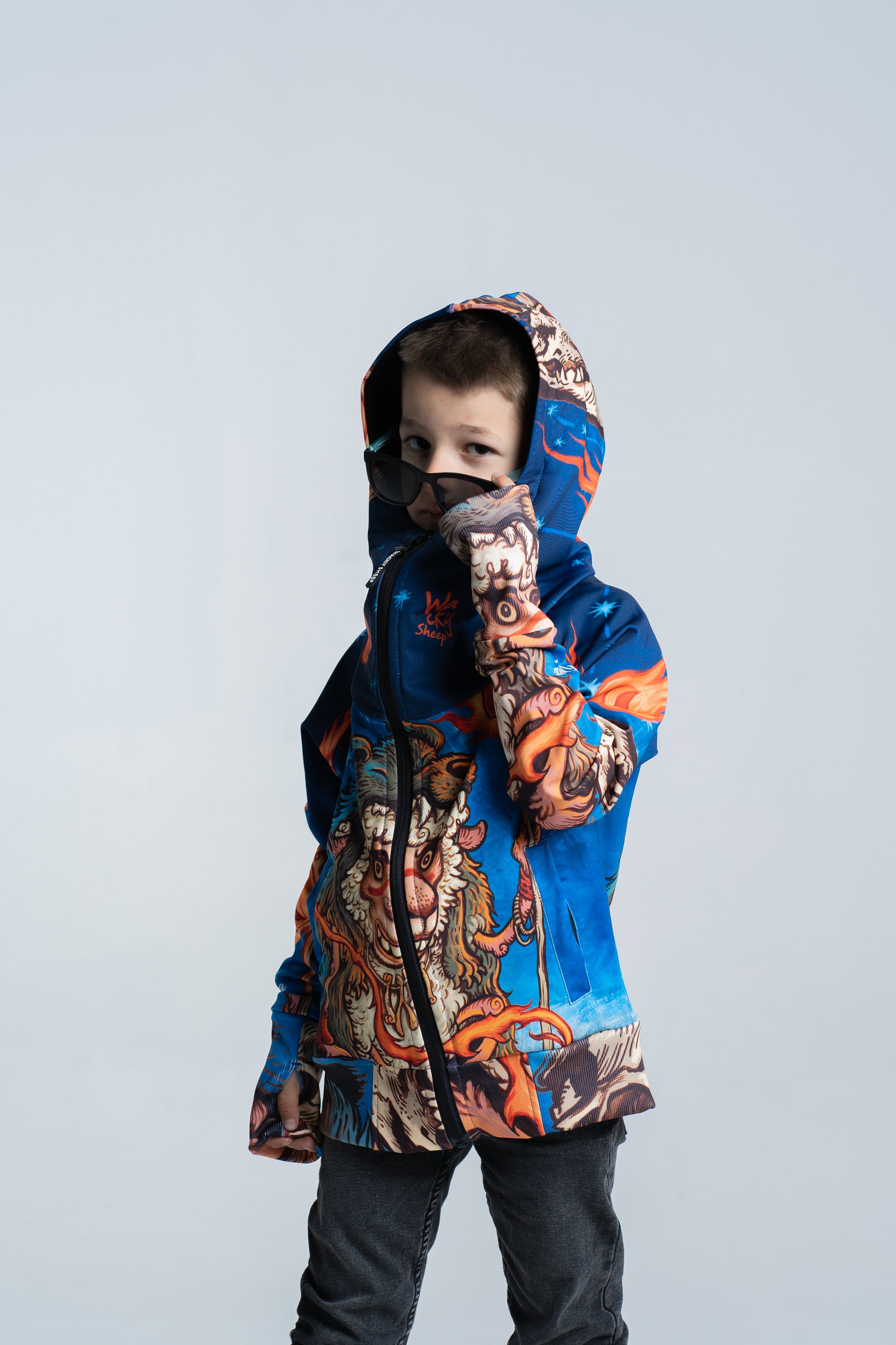 Kids Blue Shaman Hoodie