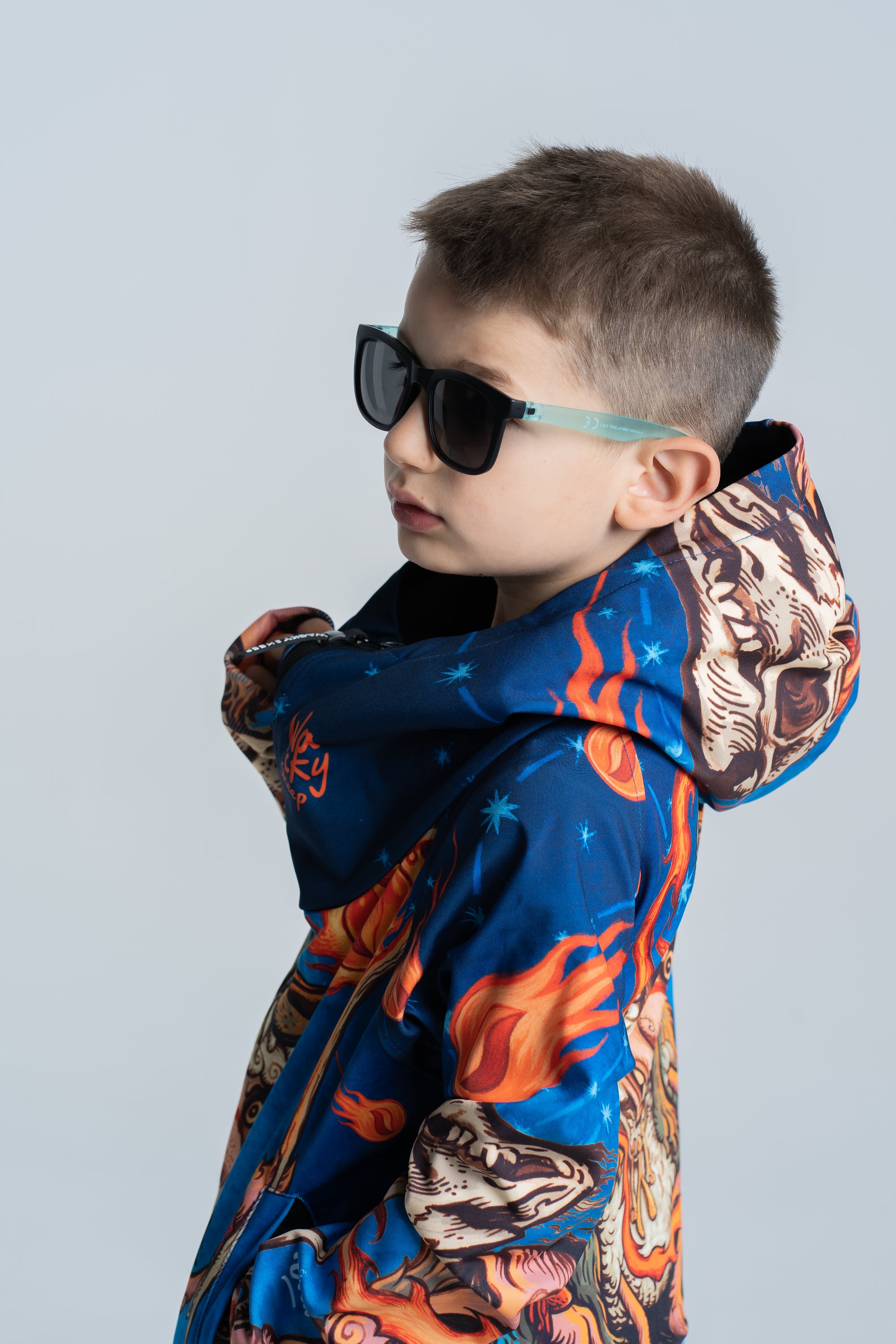 Kids Blue Shaman Hoodie