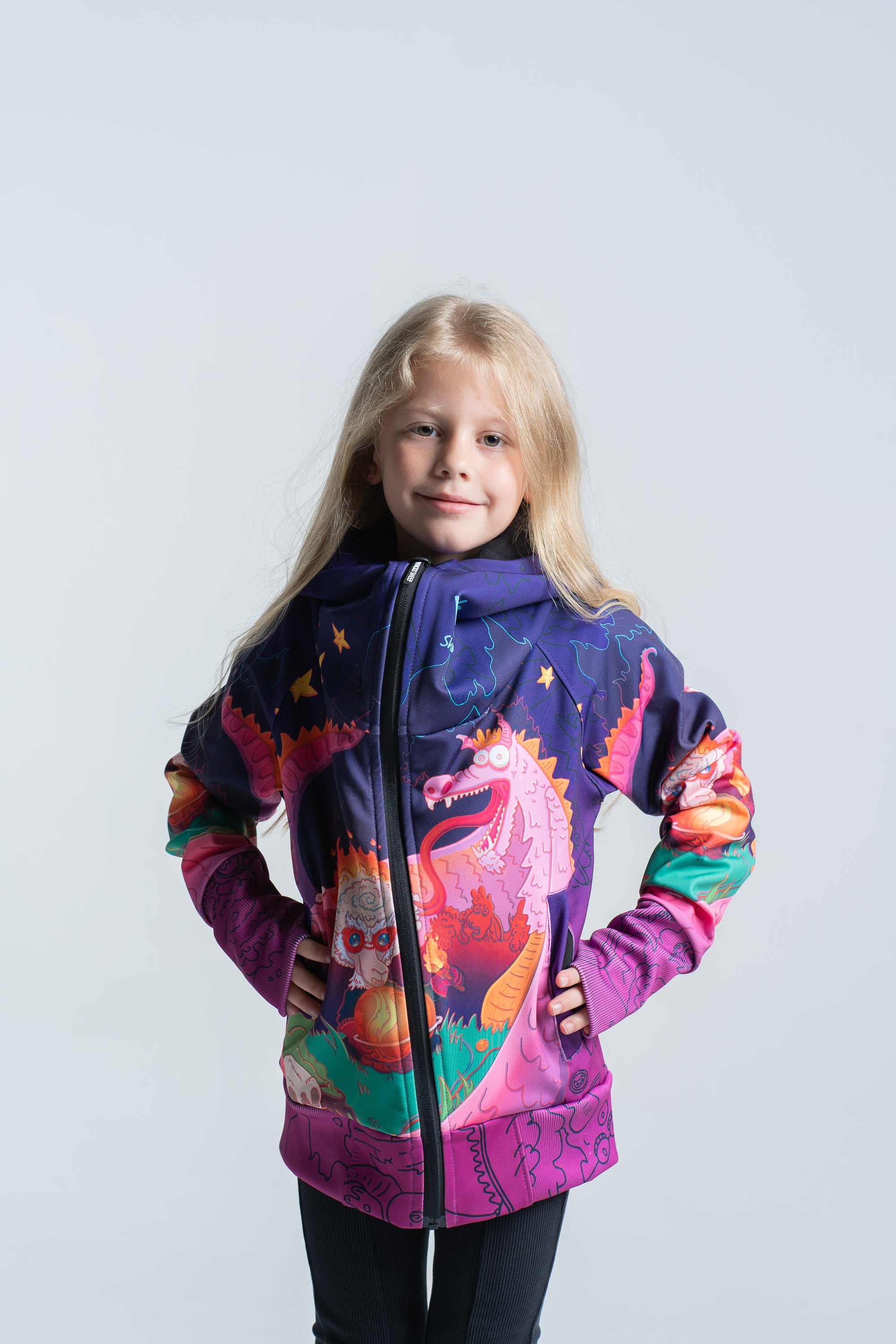 Kids Purple Azdaha Hoodie