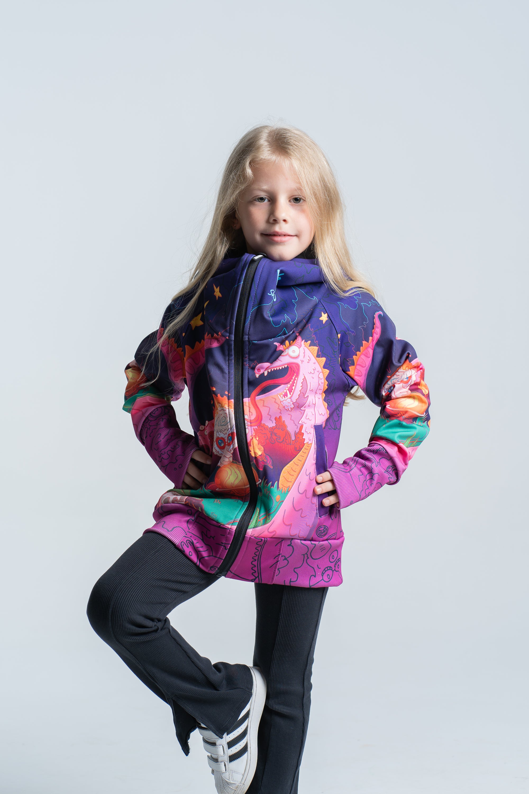 Kids Purple Azdaha Hoodie