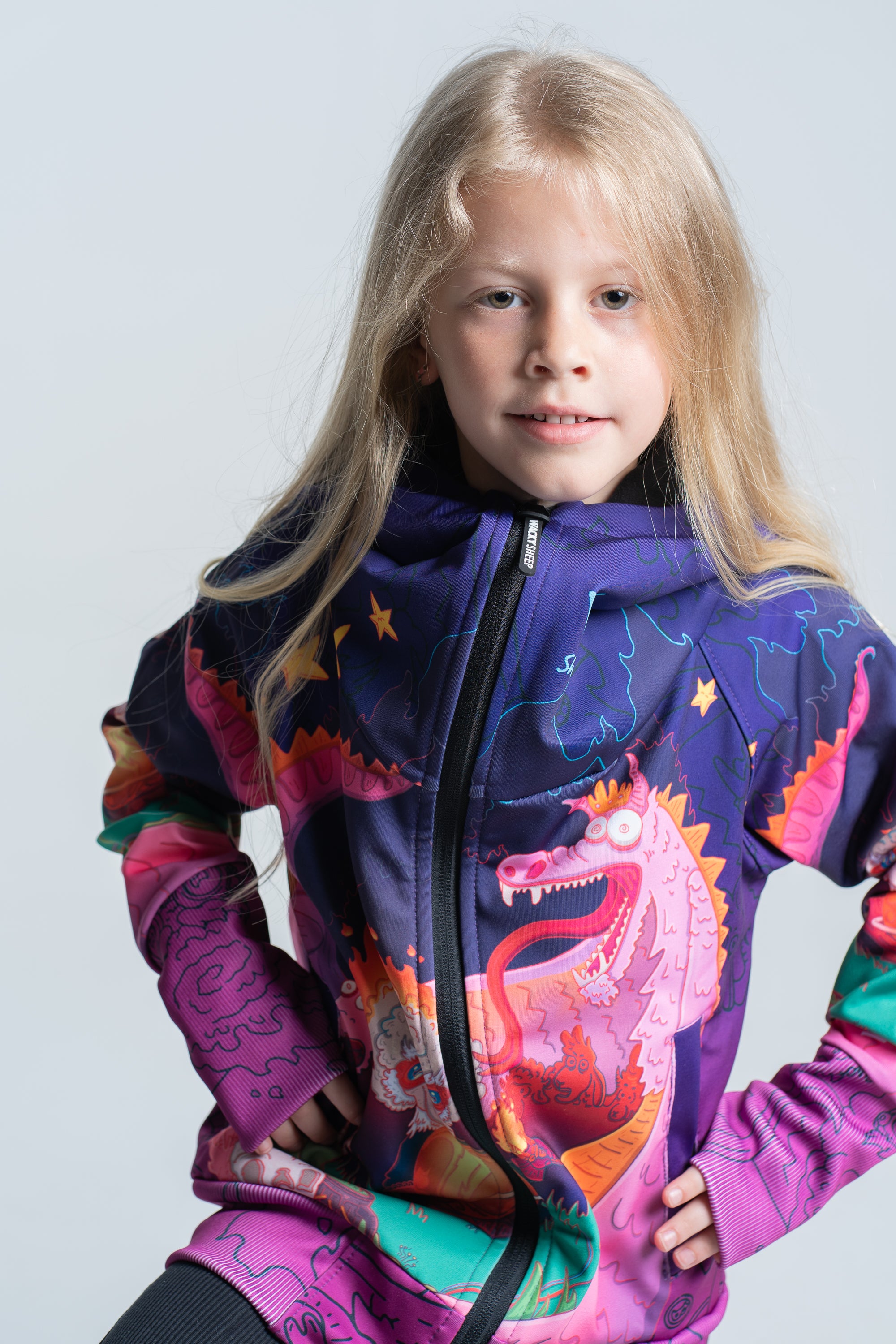 Kids Purple Azdaha Hoodie