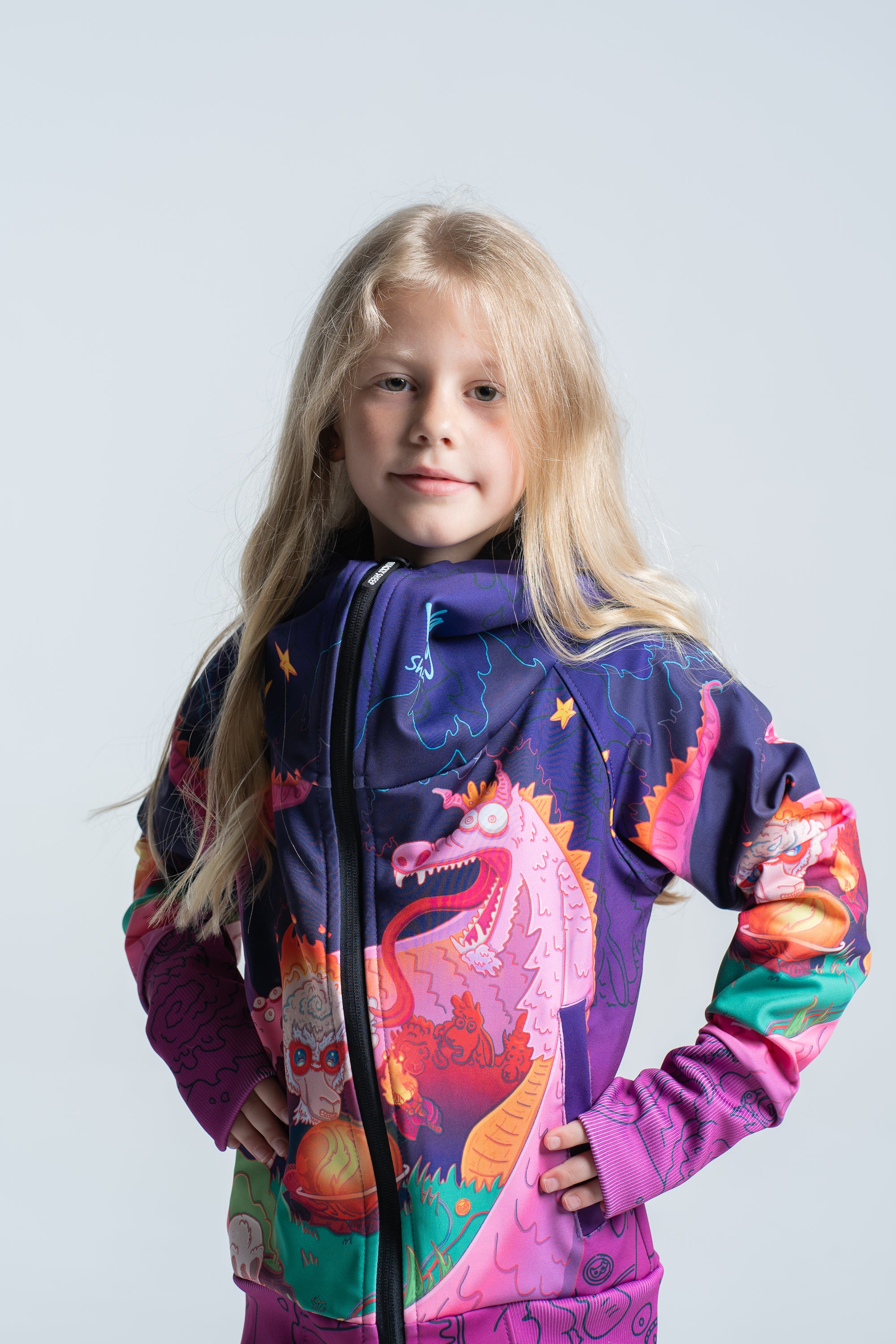 Kids Purple Azdaha Hoodie