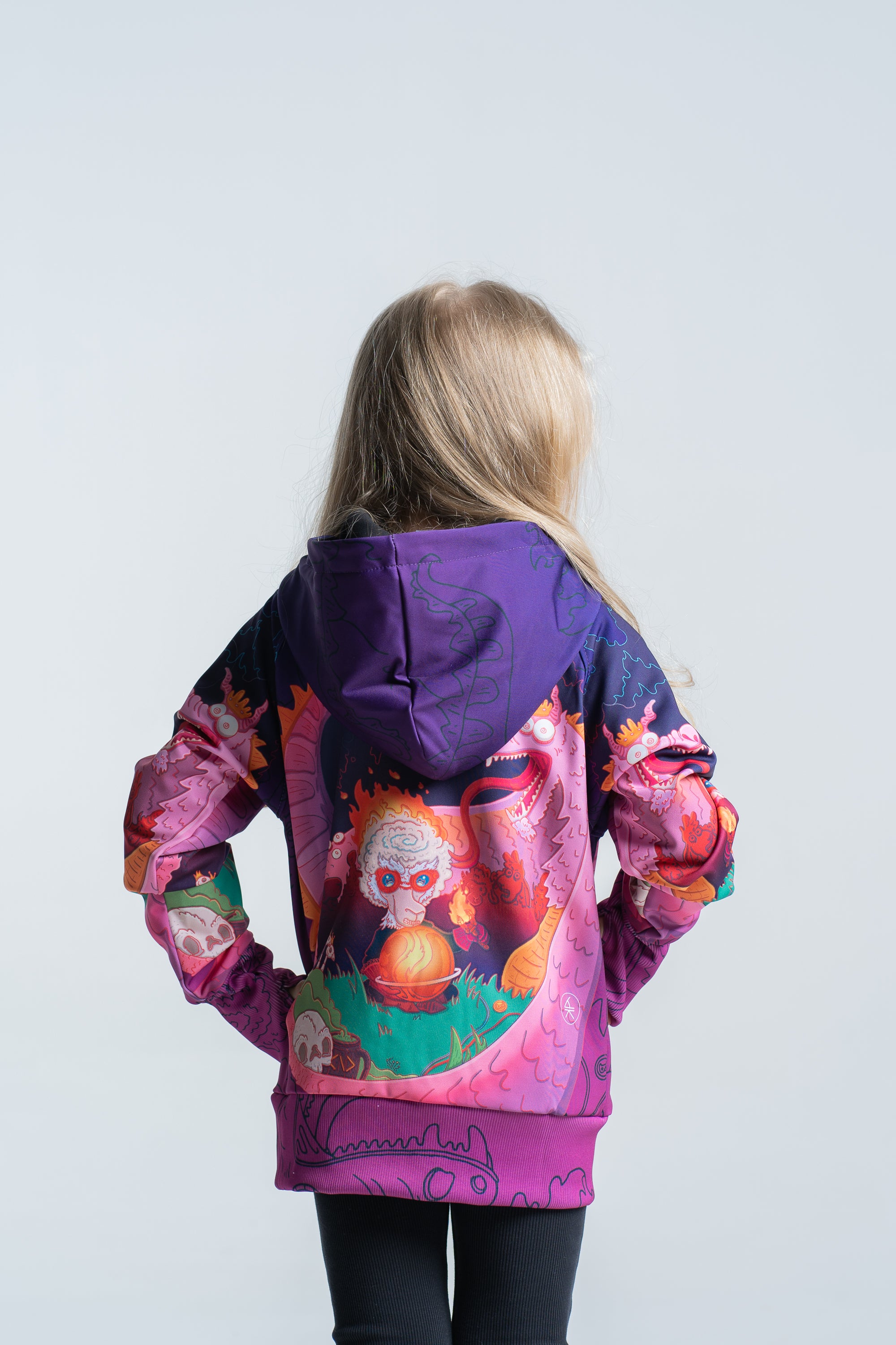 Kids Purple Azdaha Hoodie