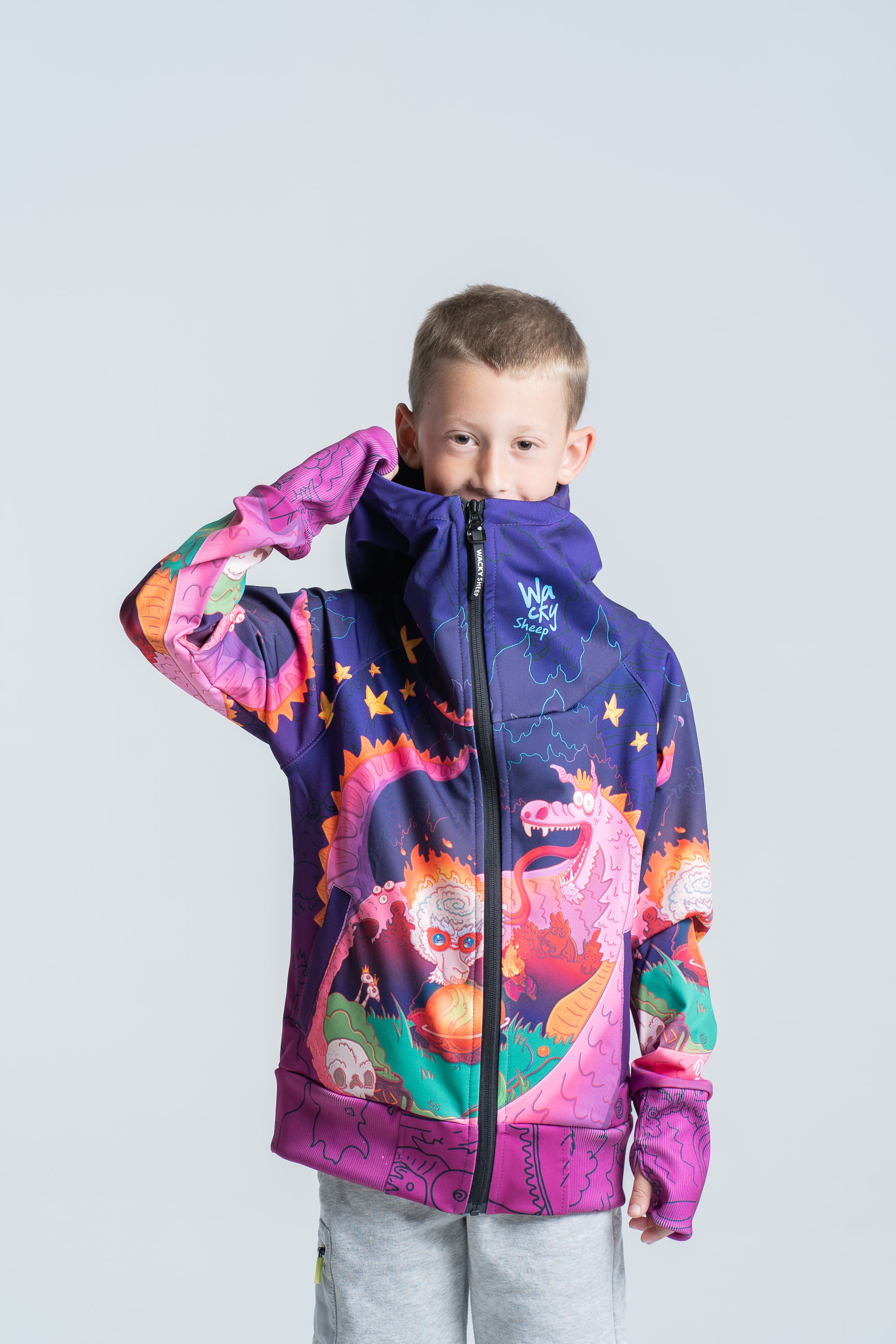Kids Purple Azdaha Hoodie