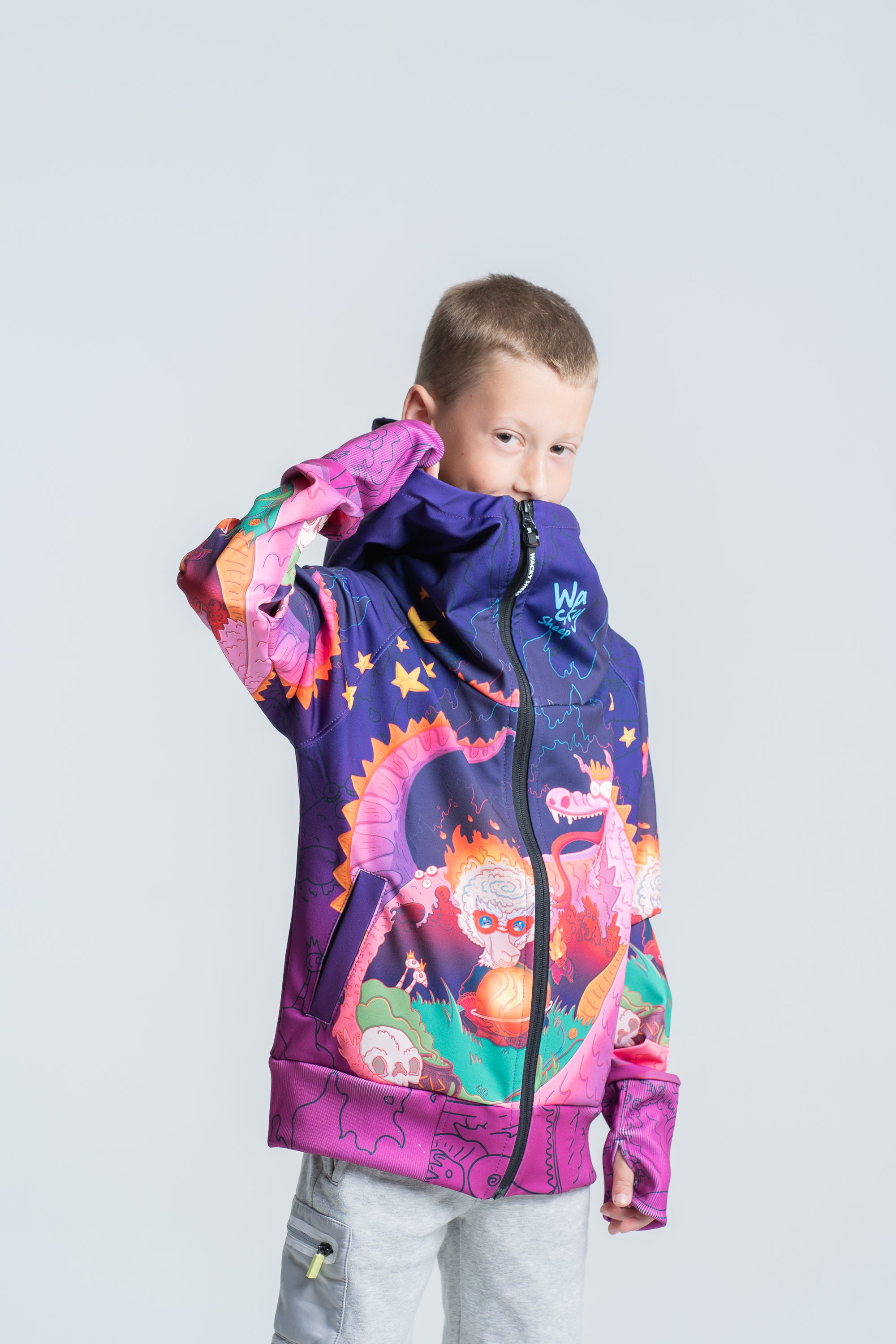 Kids Purple Azdaha Hoodie
