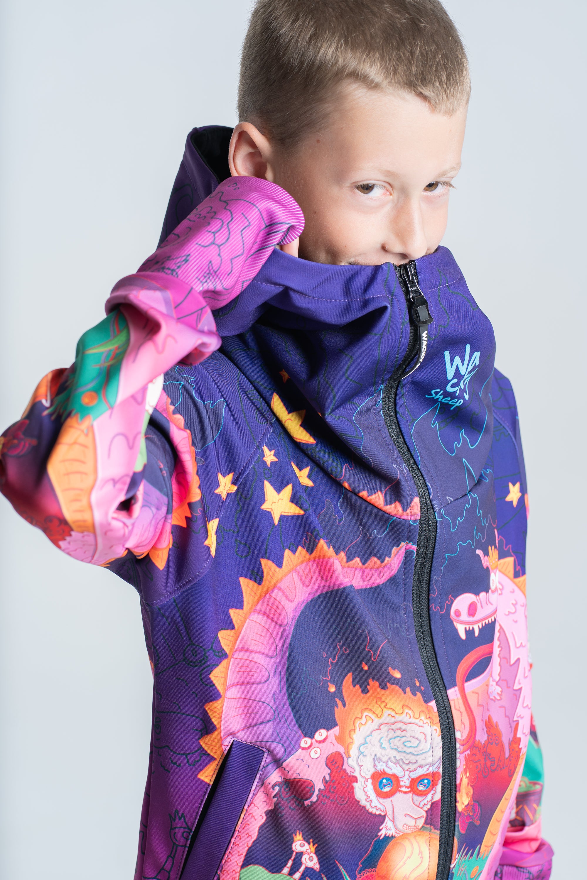 Kids Purple Azdaha Hoodie