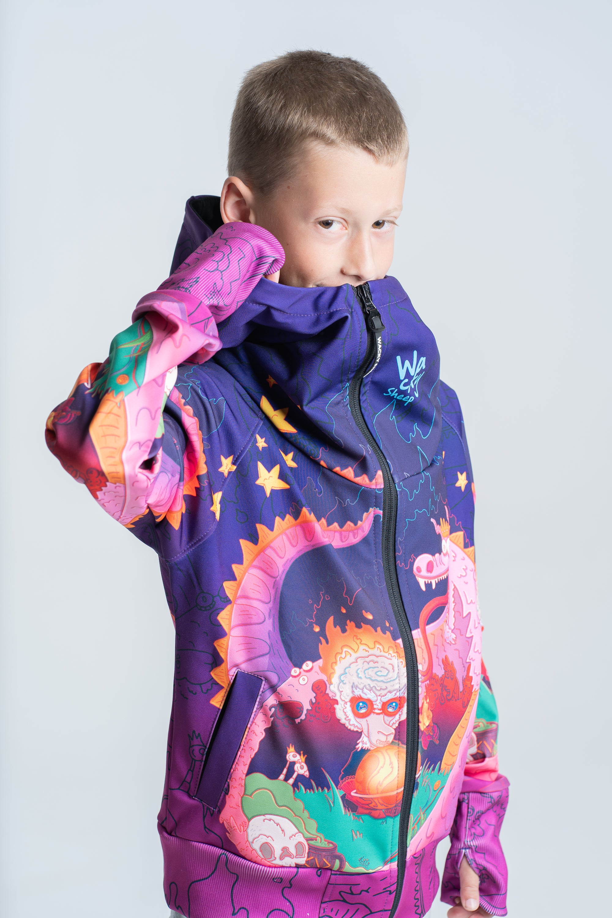 Kids Purple Azdaha Hoodie