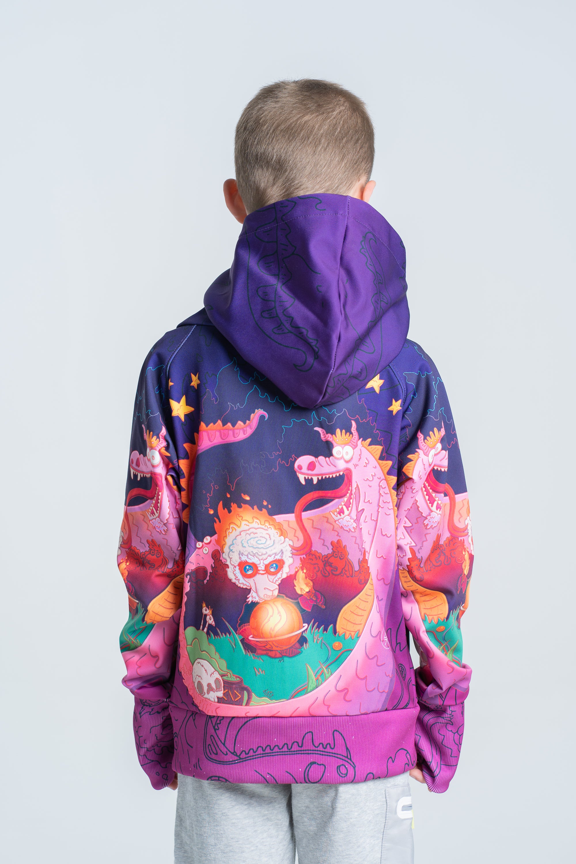 Kids Purple Azdaha Hoodie