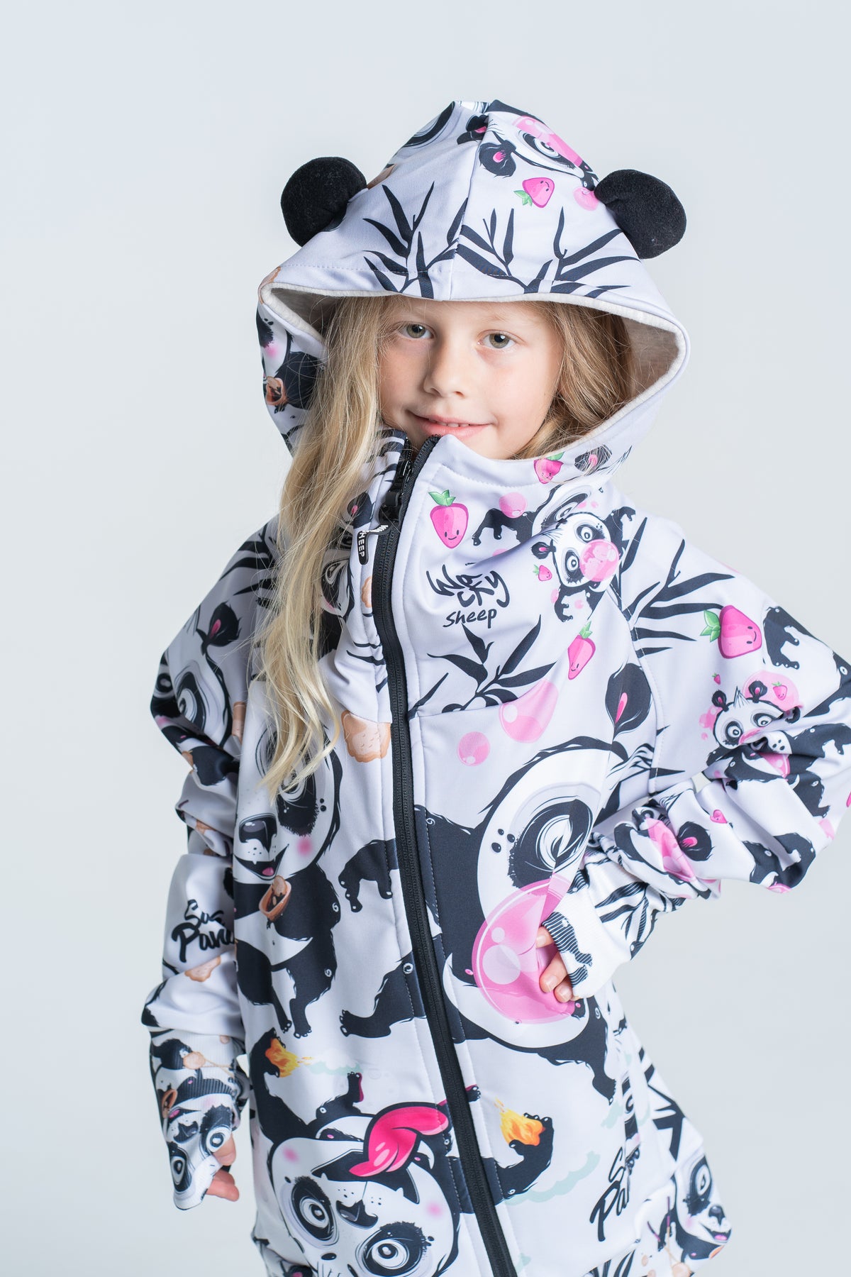 Kids panda hoodie Clearance