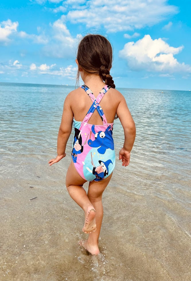 Kids One Piece Elephant Swimsuit