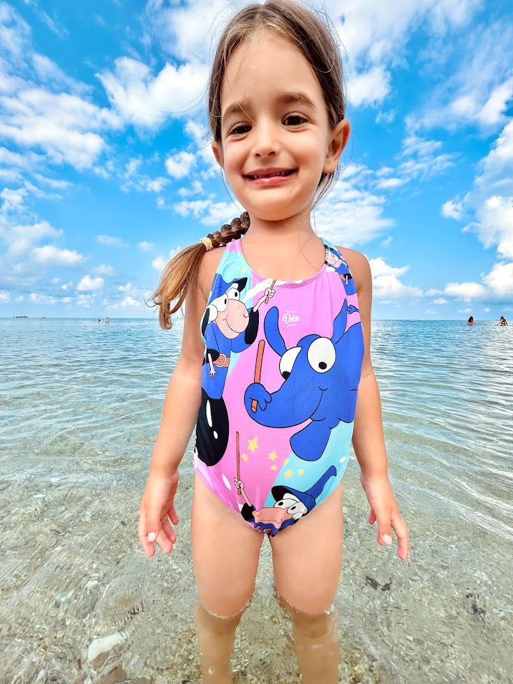 Kids One Piece Elephant Swimsuit