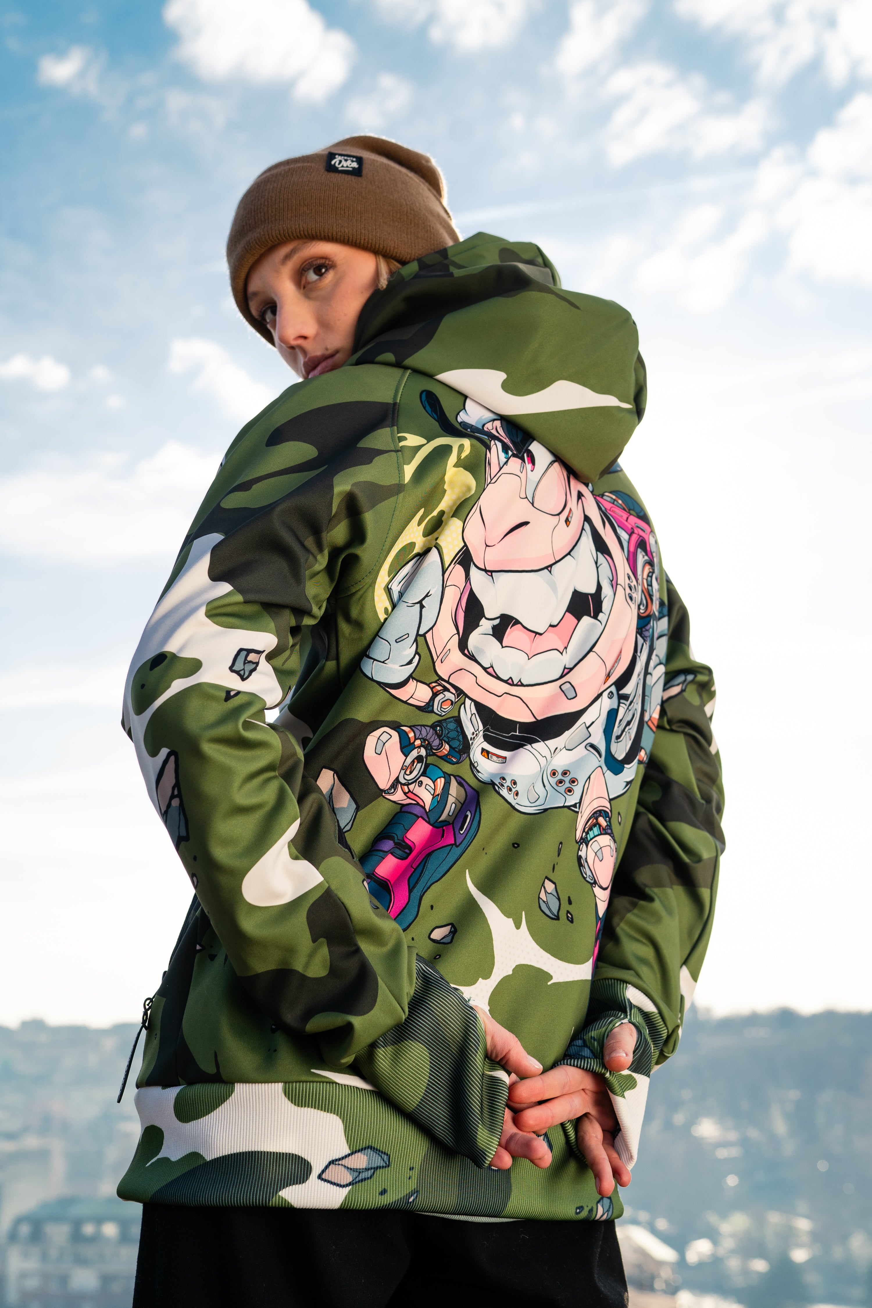 W's Clog Army Zip Hoodie