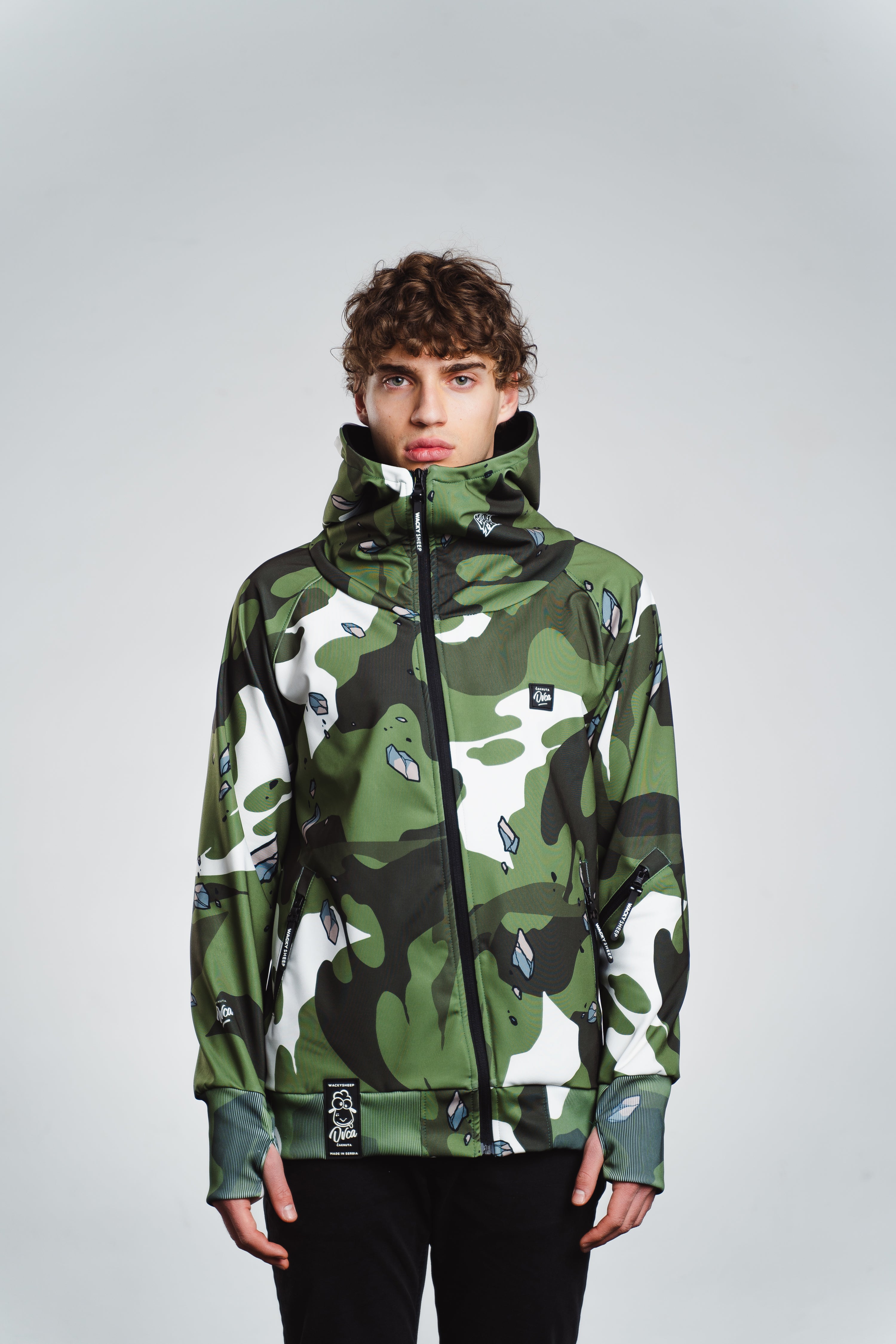 M's Clog Army Zip Hoodie