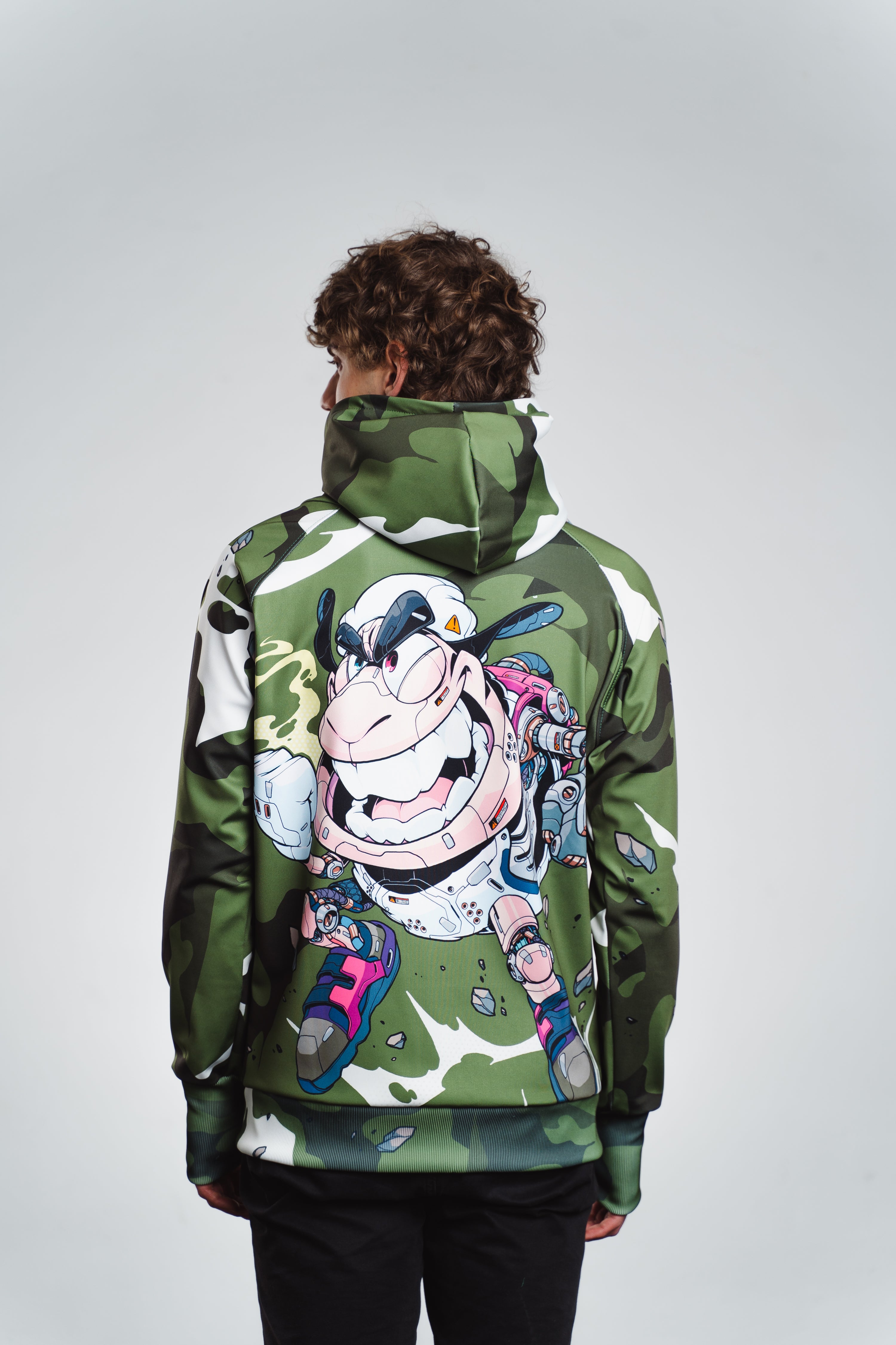 M's Clog Army Zip Hoodie