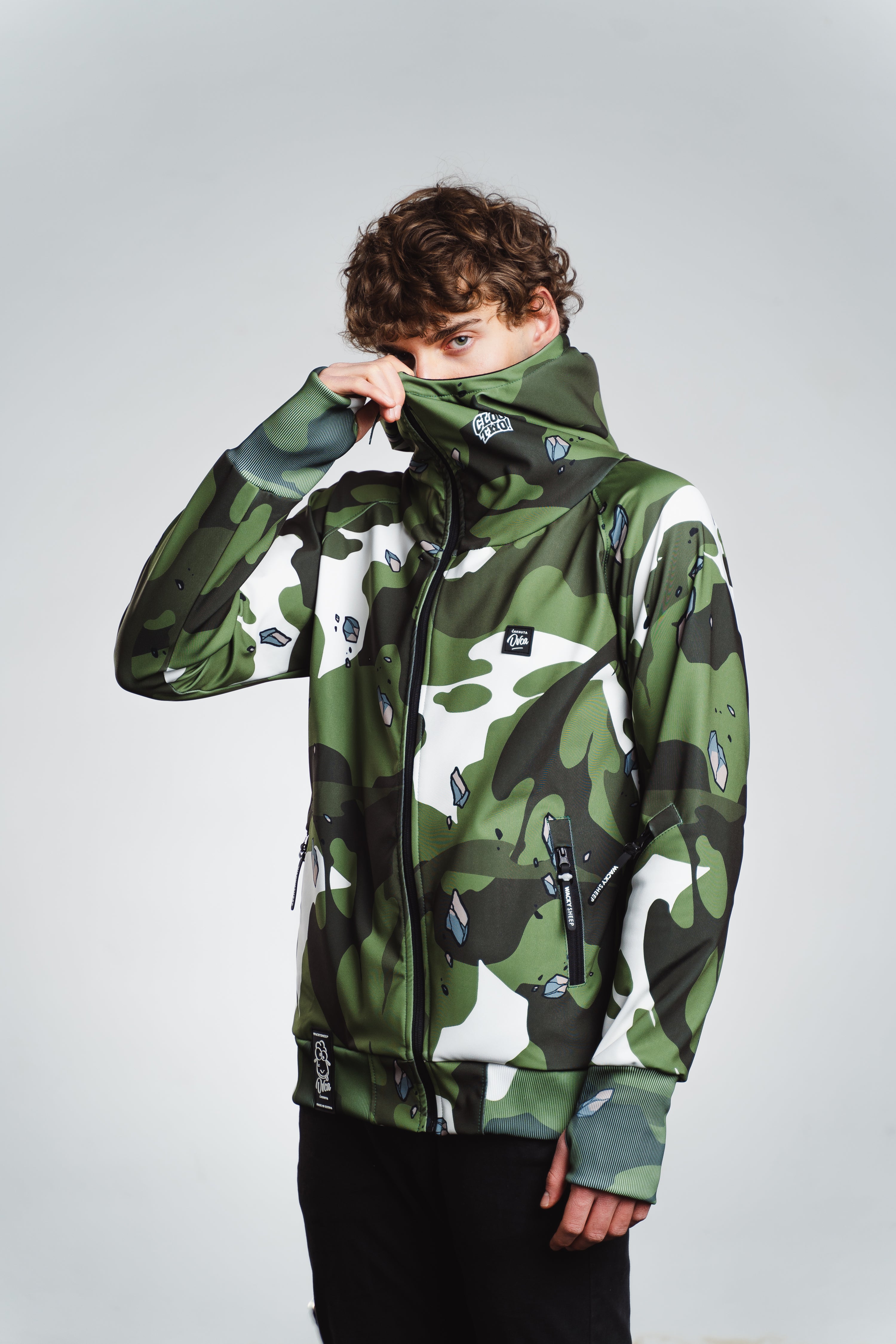 M's Clog Army Zip Hoodie