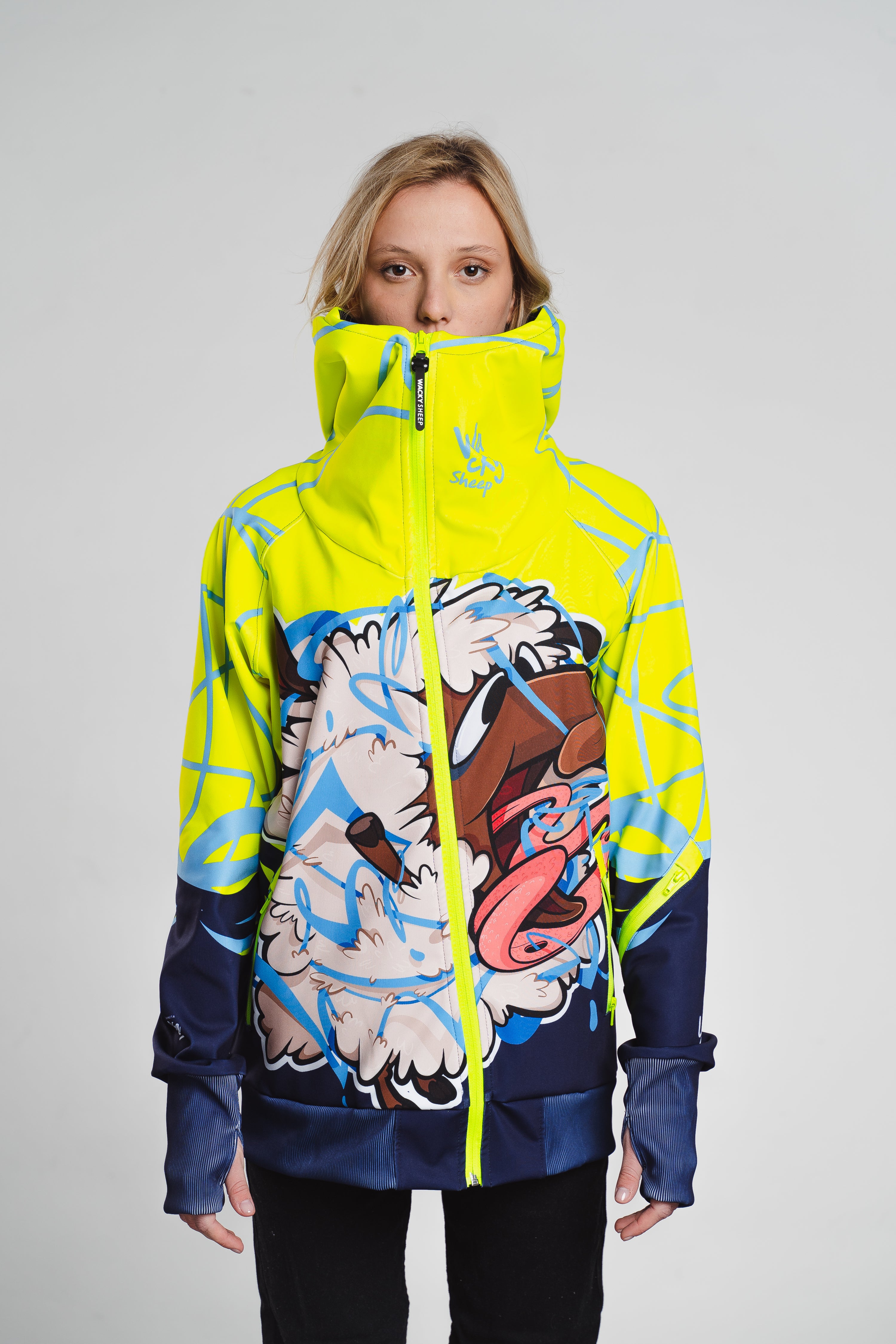 W's Neon Splash Zip Hoodie