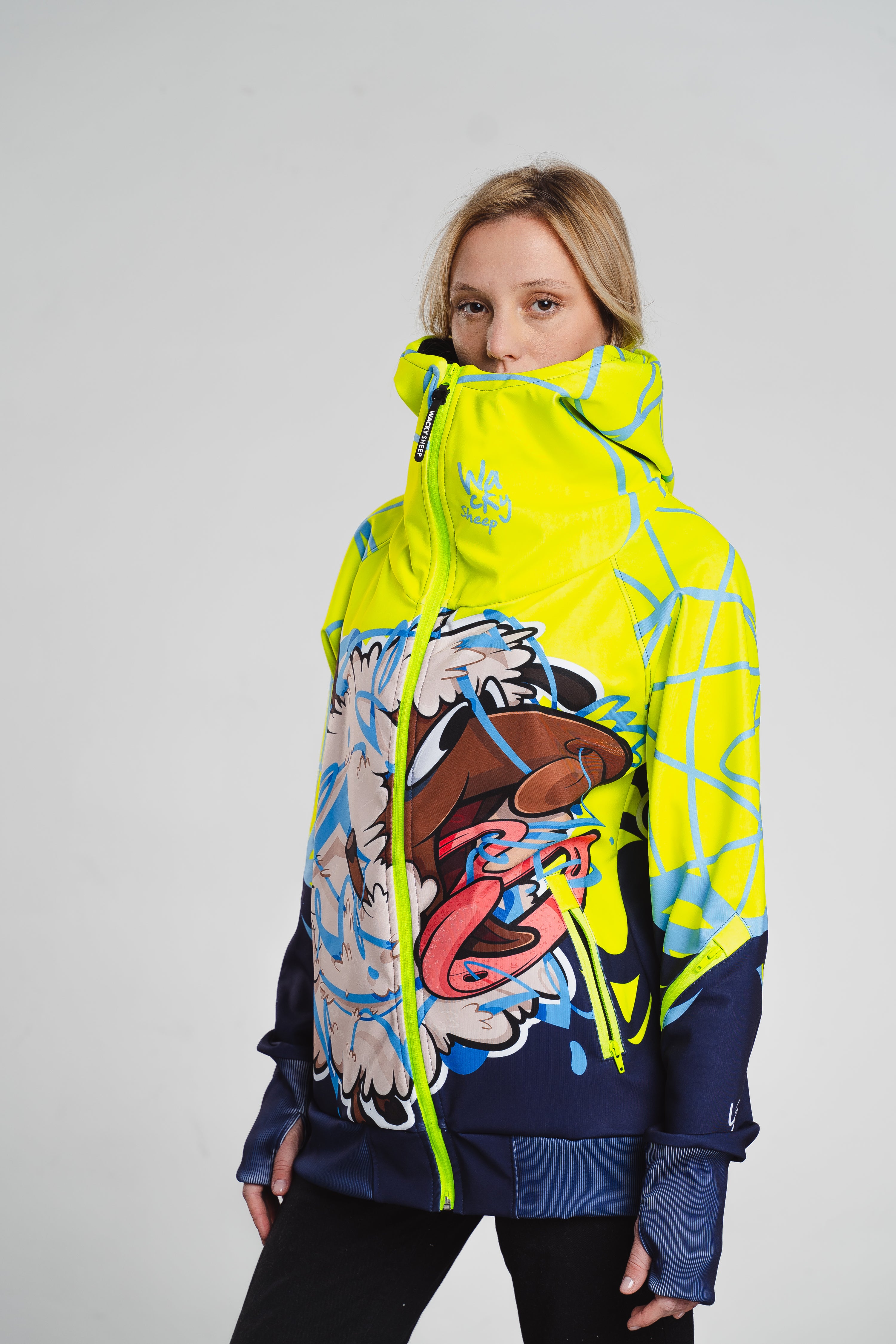 W's Neon Splash Zip Hoodie