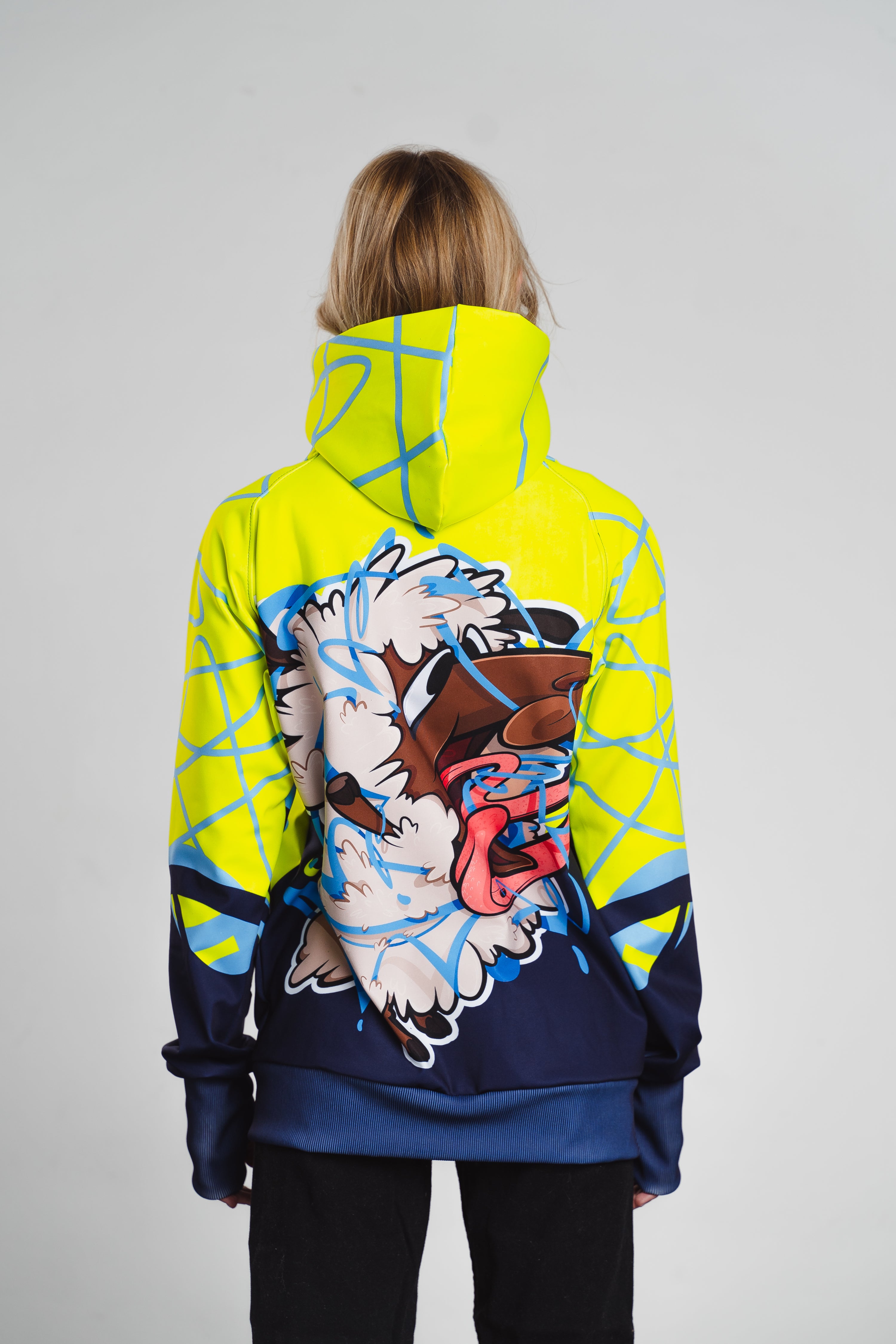 W's Neon Splash Zip Hoodie
