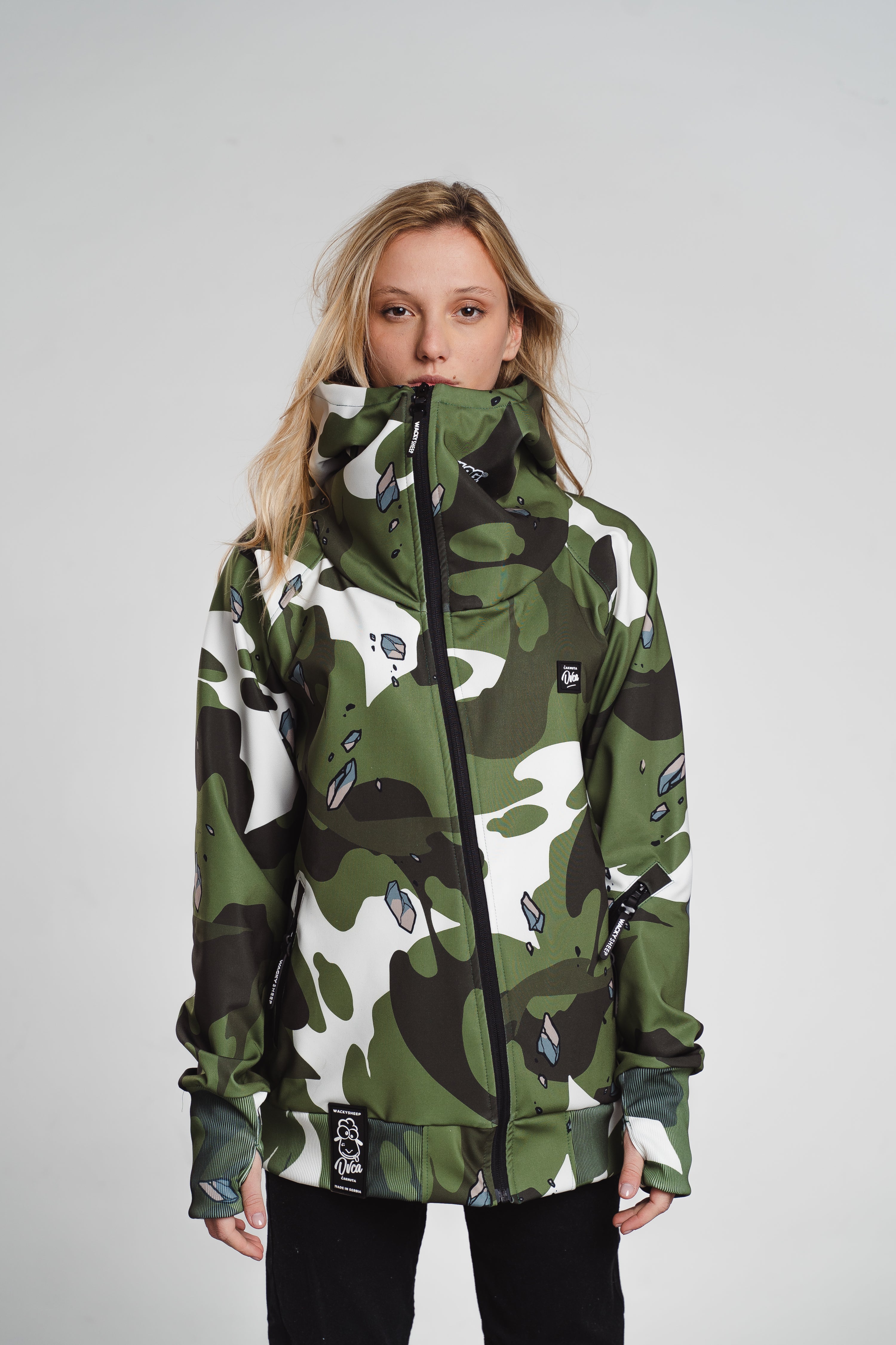 W's Clog Army Zip Hoodie