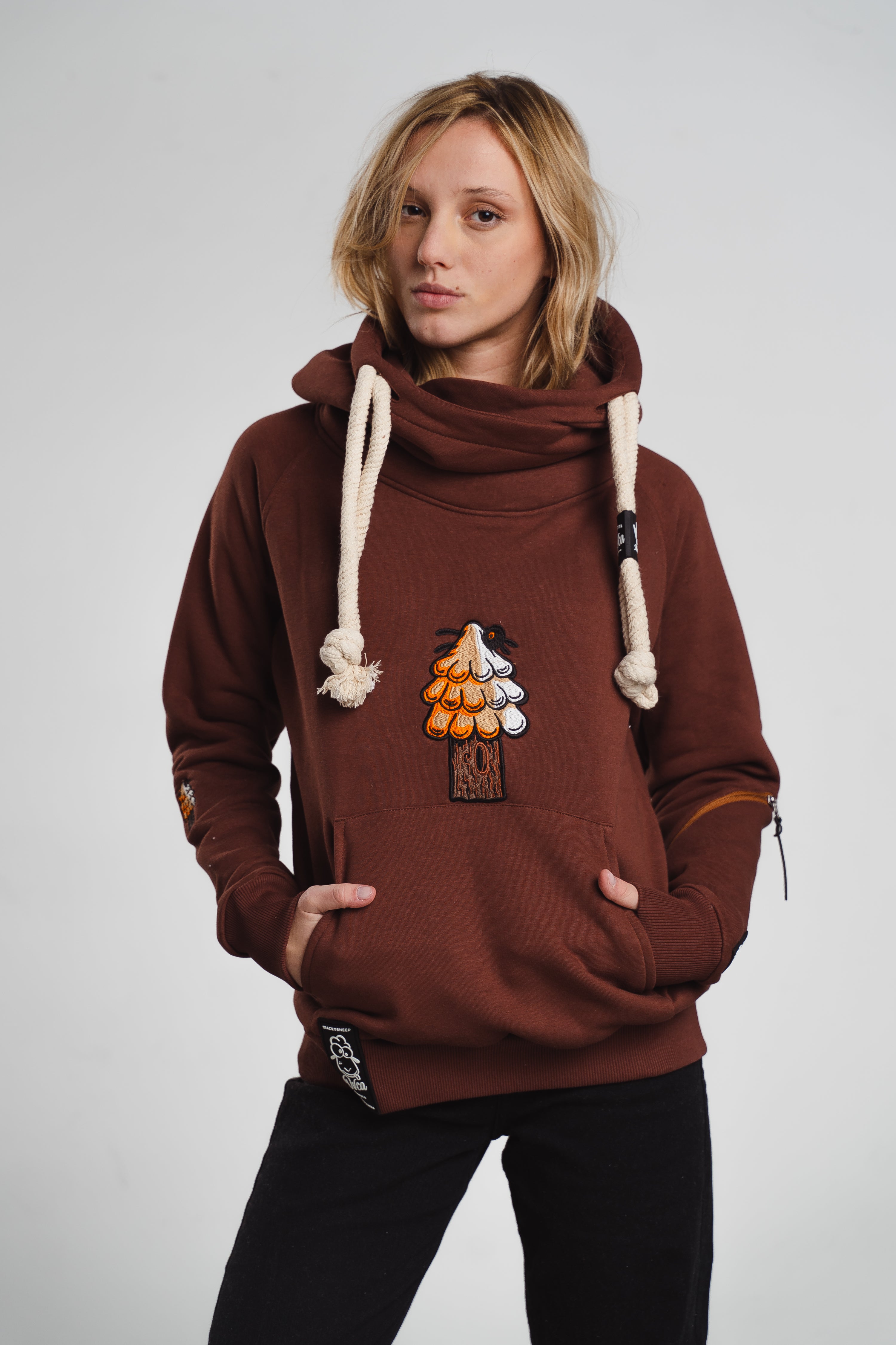 W's Classic Brown Tree Hoodie