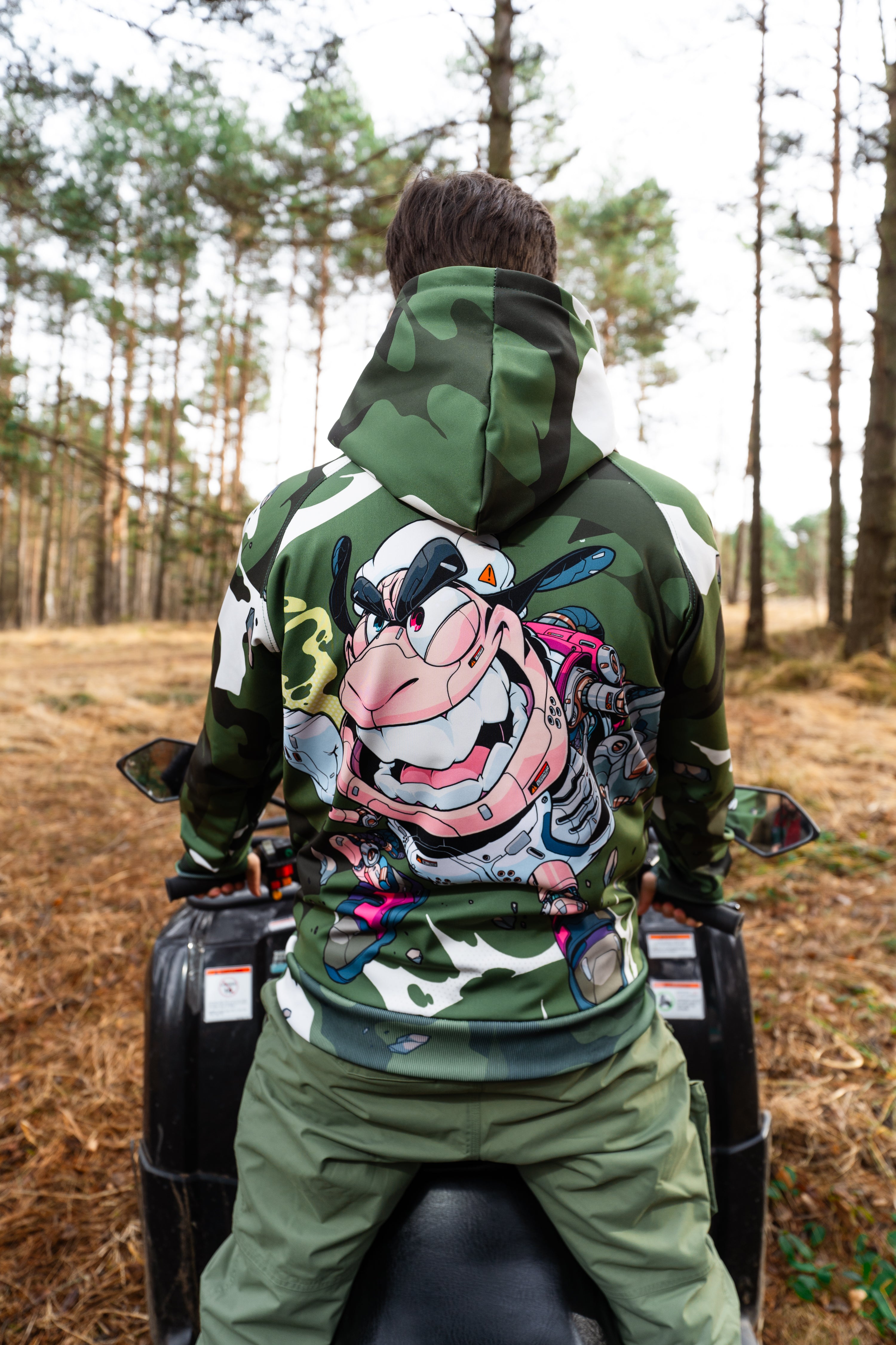 M's Clog Army Zip Hoodie