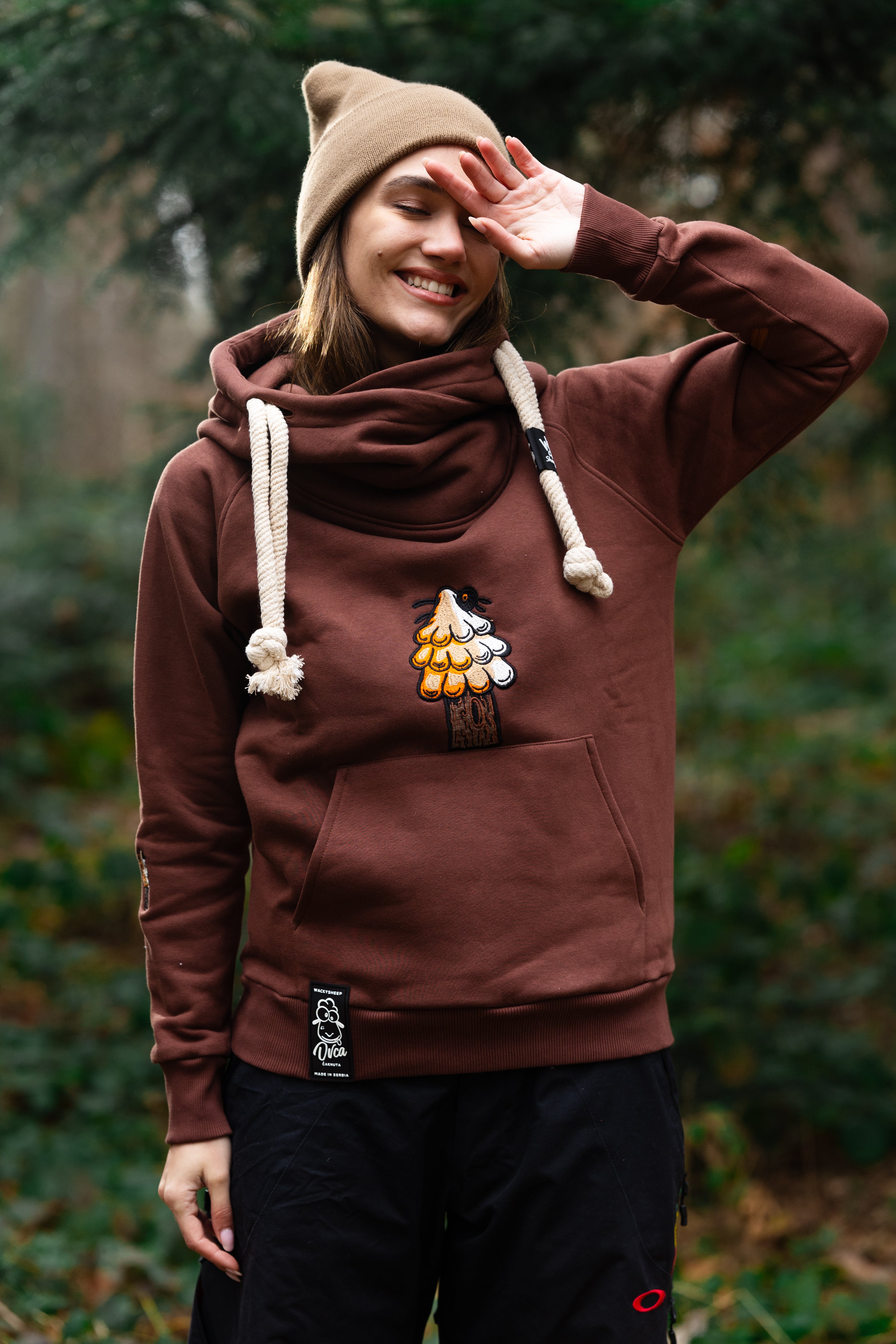 W's Classic Brown Tree Hoodie