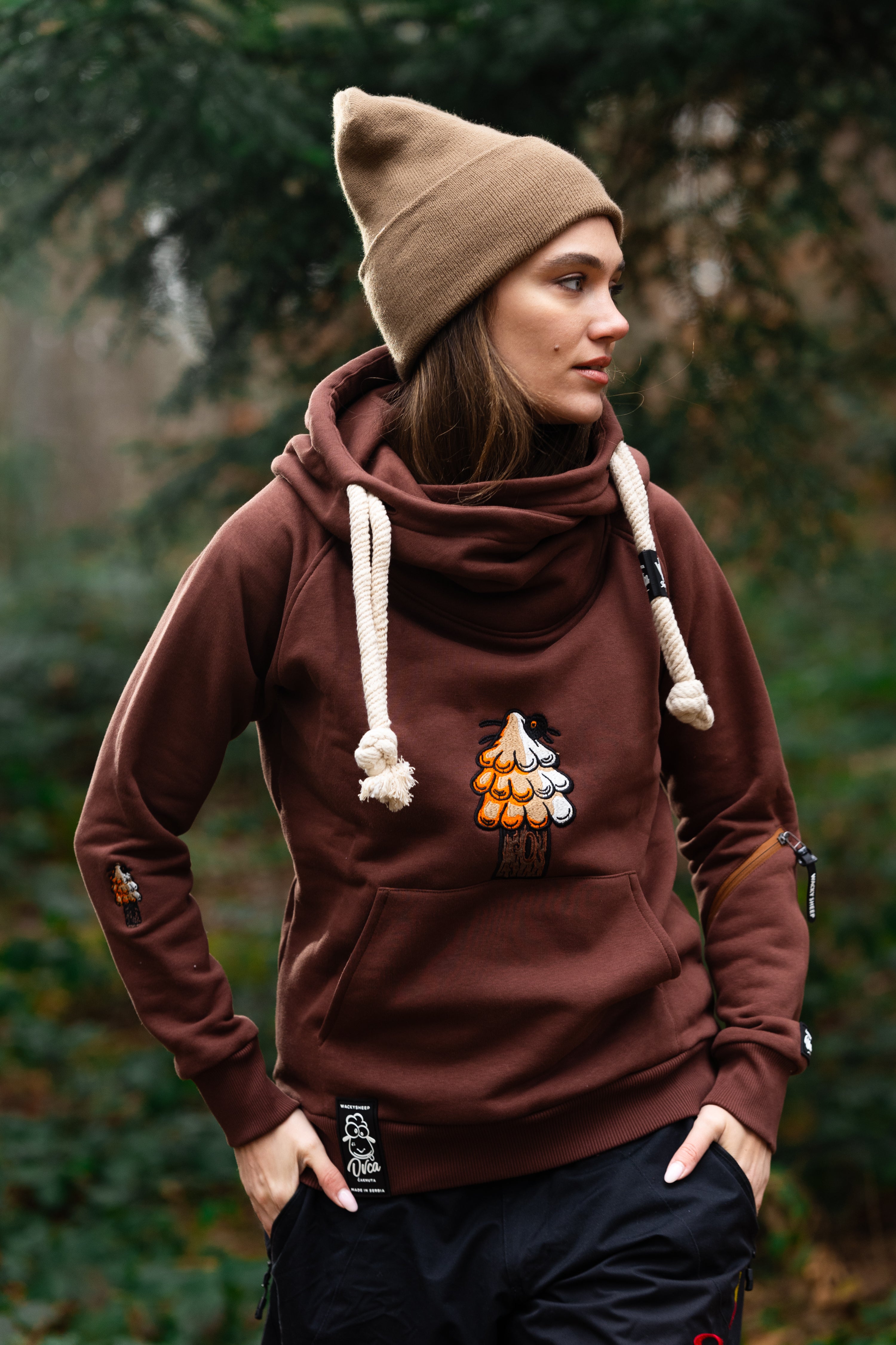 W's Classic Brown Tree Hoodie