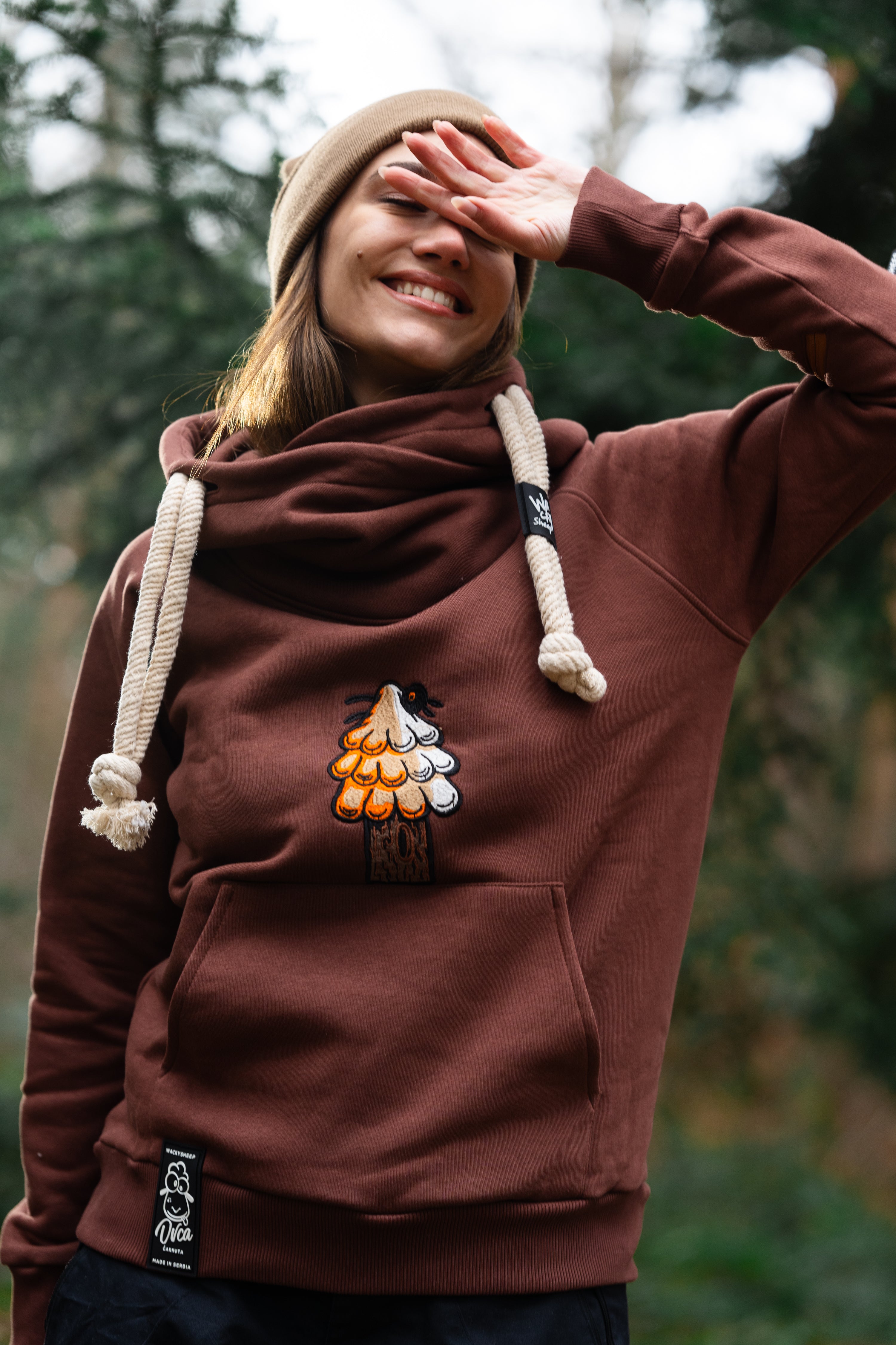 W's Classic Brown Tree Hoodie