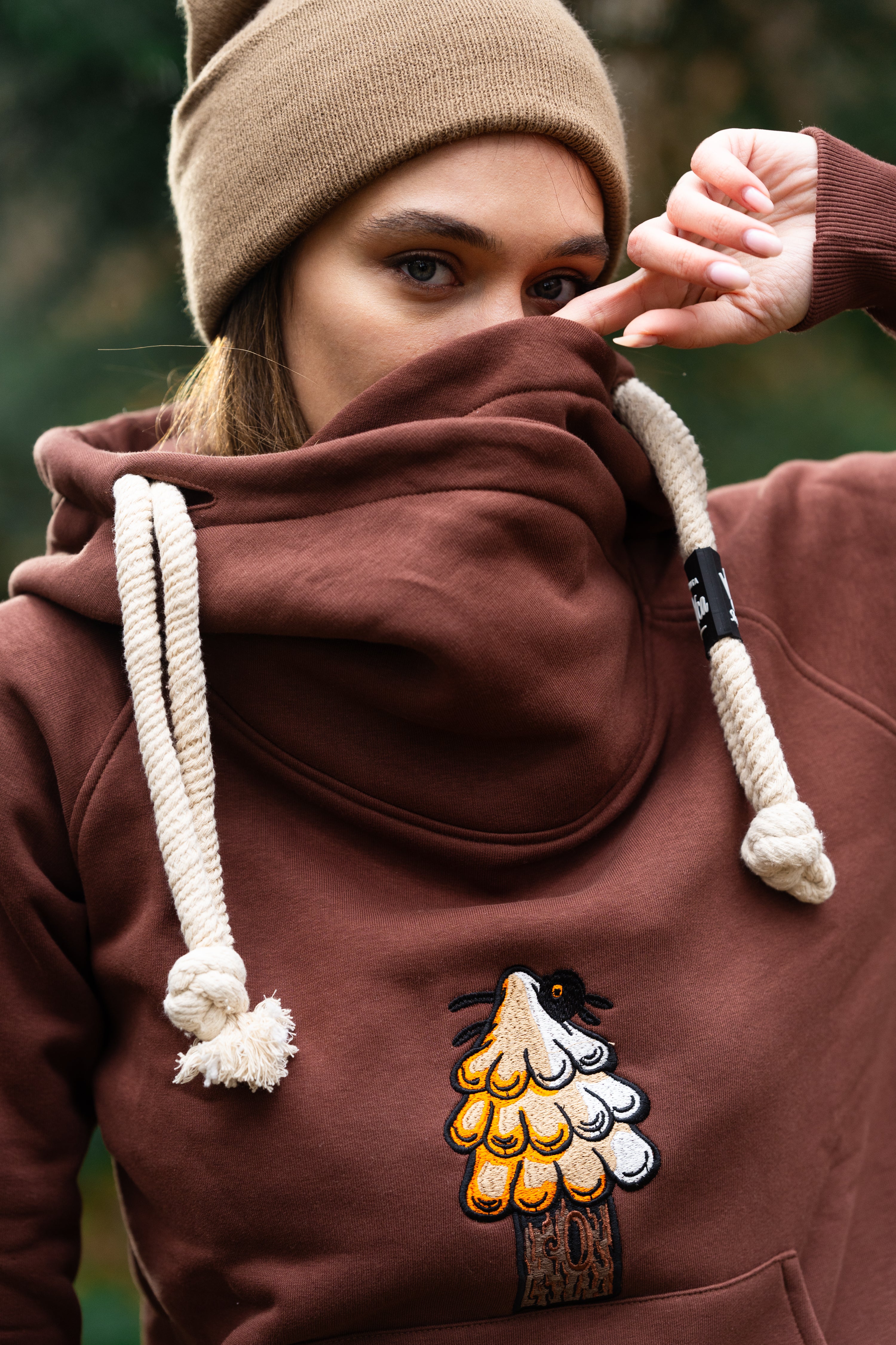 W's Classic Brown Tree Hoodie