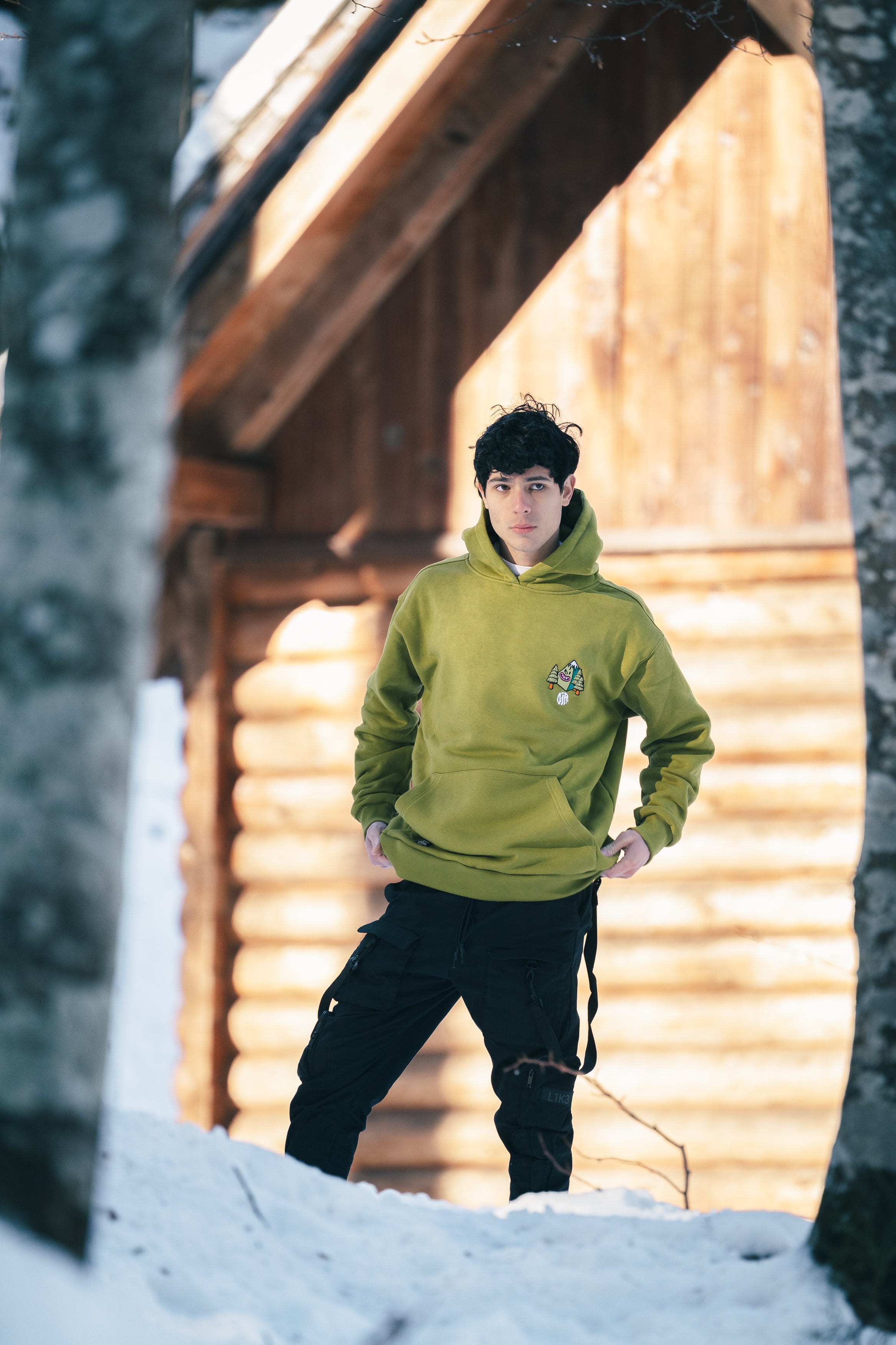 M's Oversized Green Hoodie