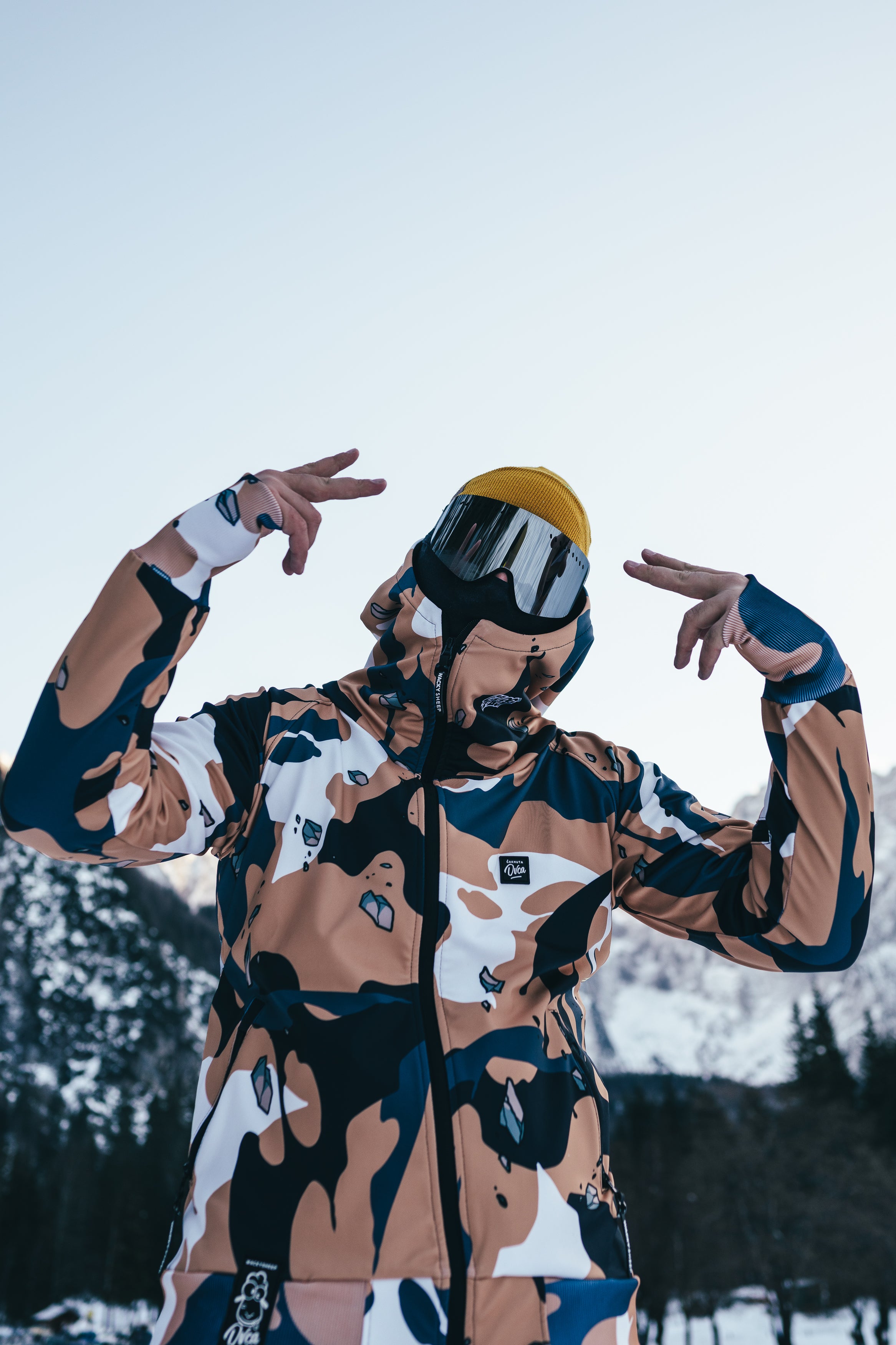 M's Sand Army Zip Hoodie