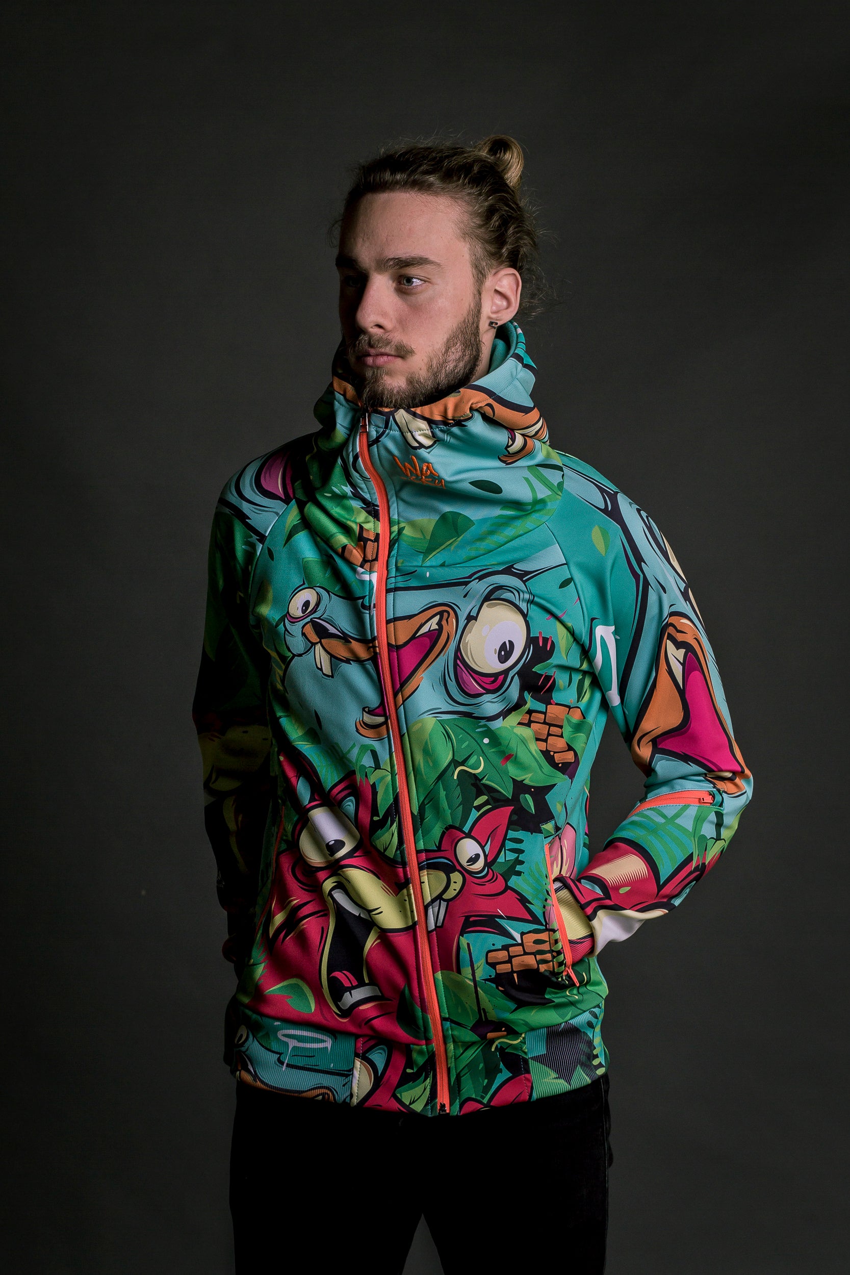 M's Color Junk Zip Hoodie