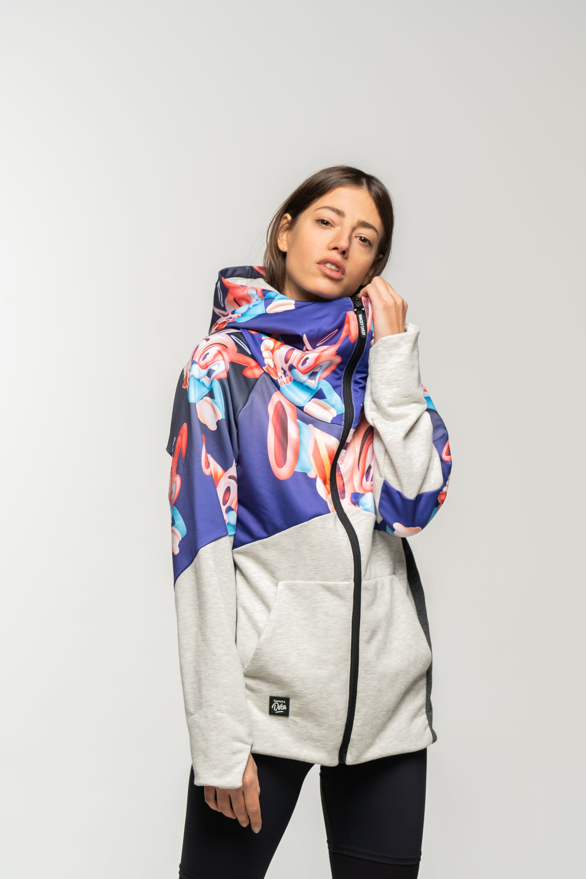 W's Purple Rabbit Zip Hoodie