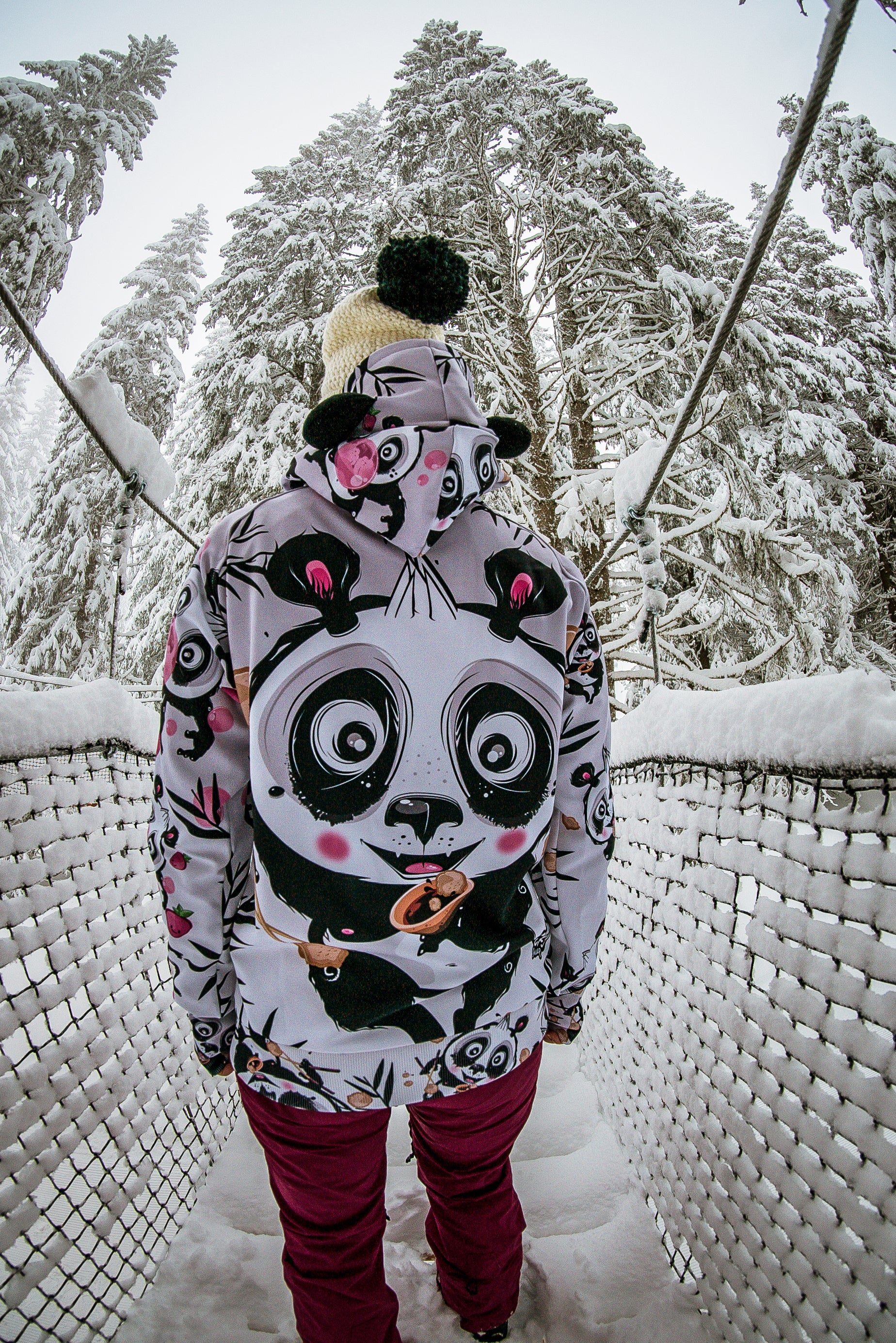 W's Panda Zip Hoodie