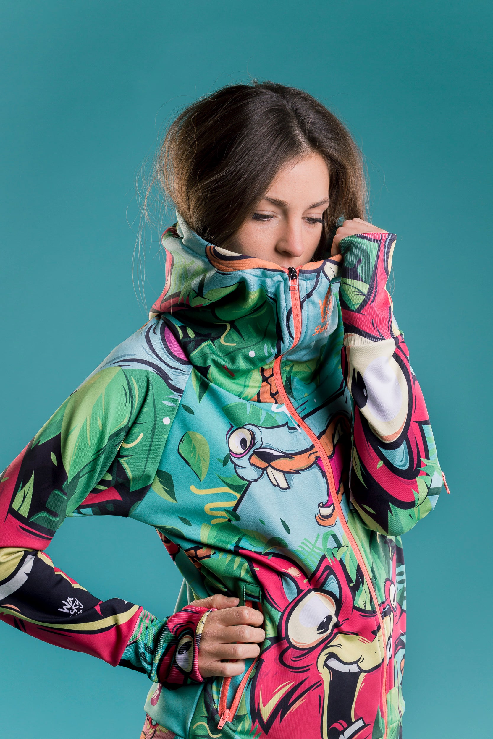 W's Color Junk Zip Hoodie