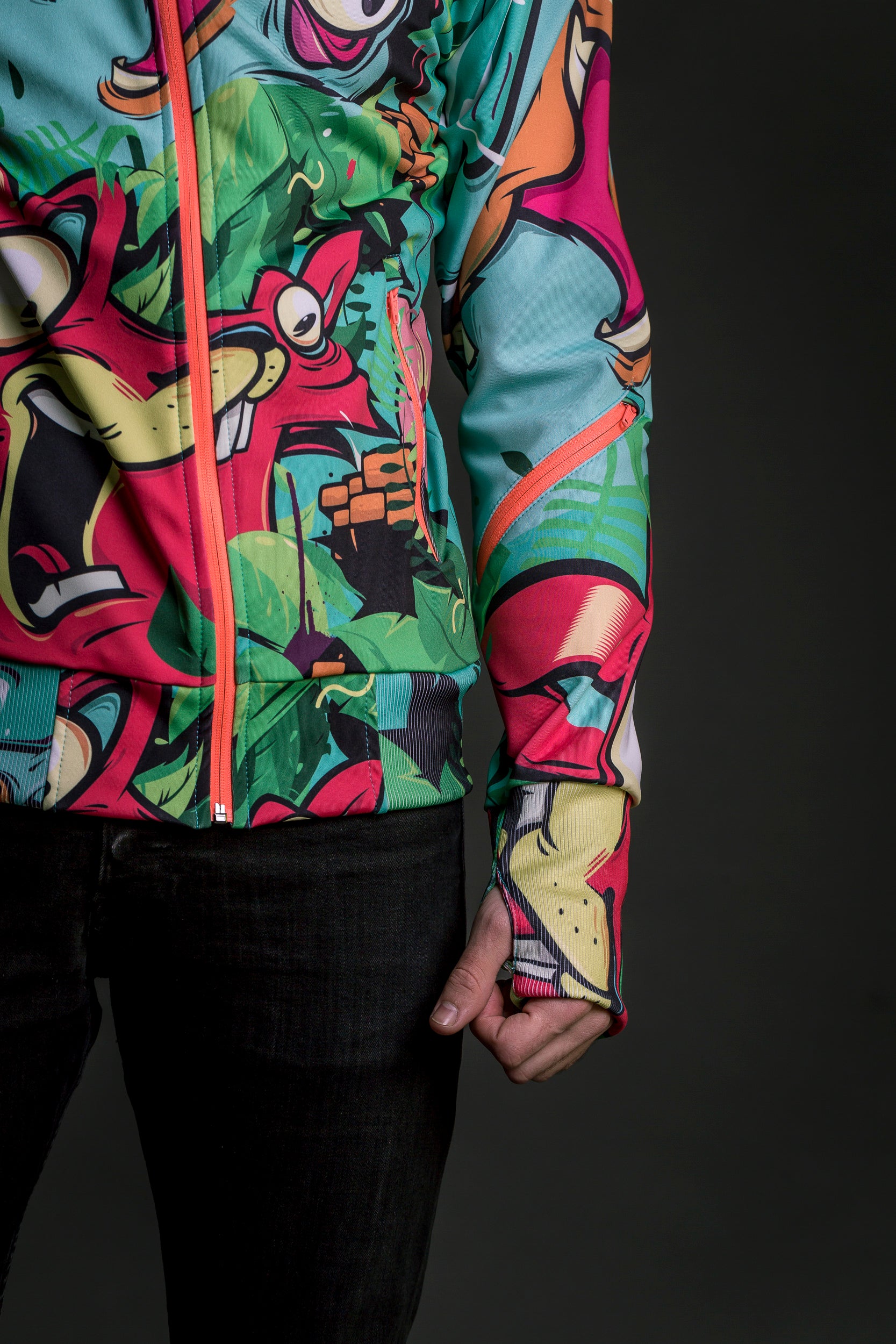M's Color Junk Zip Hoodie